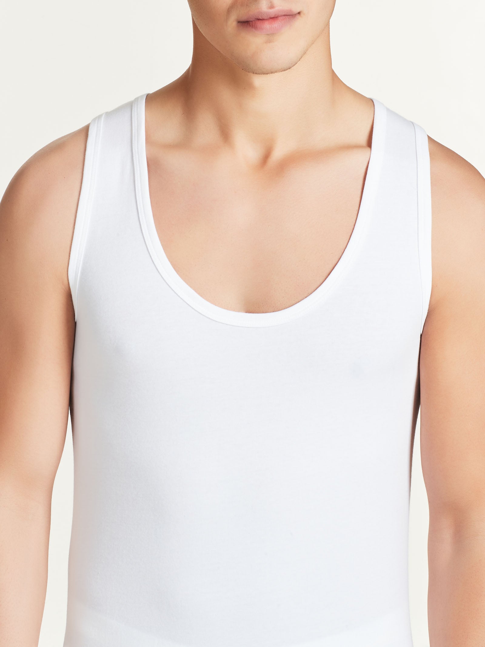 Ragno Comfort canottiera spalla larga bianco cotone