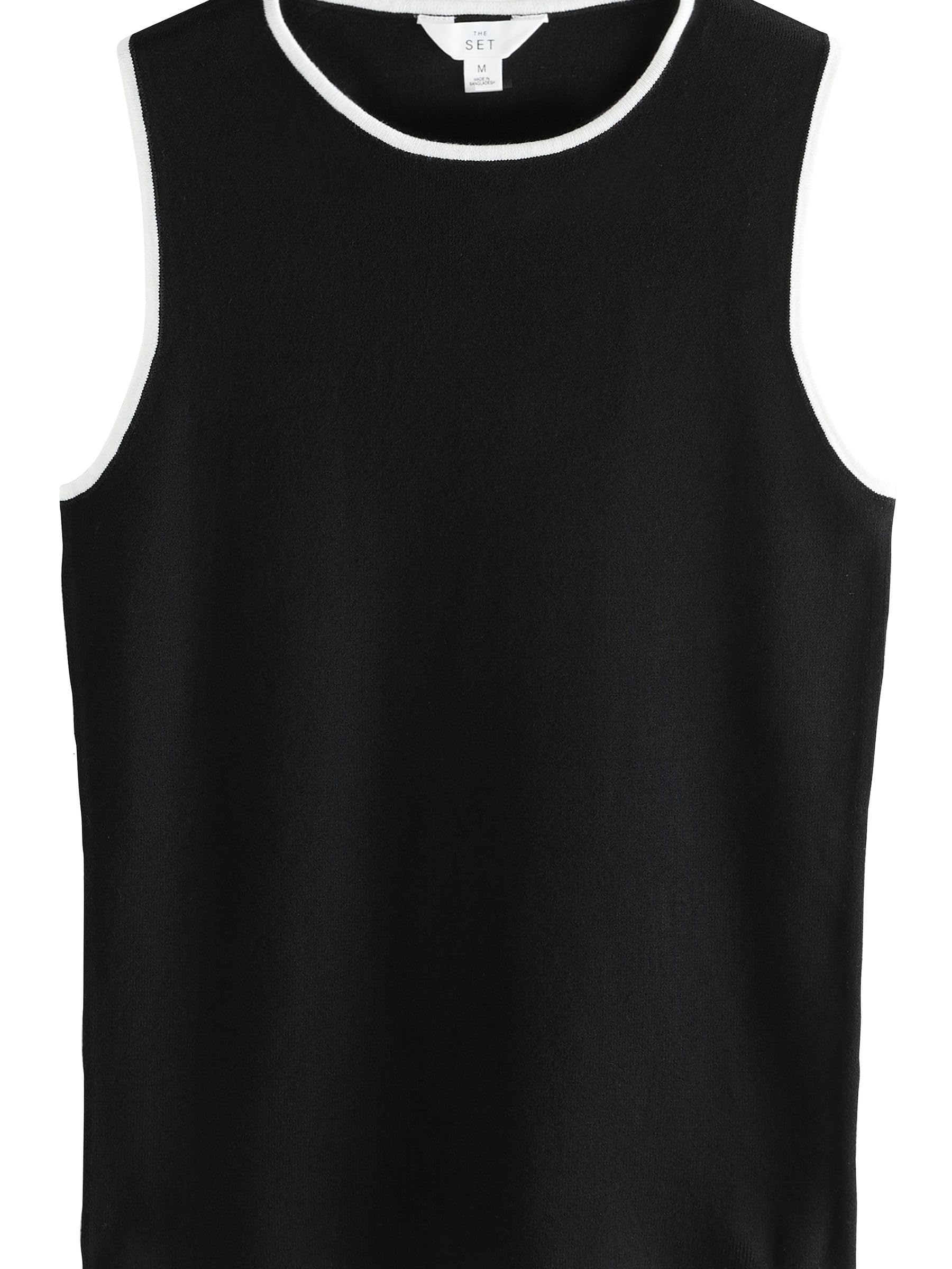 Geo Next The Set canotte maglia donna 3 pezzi nero panna