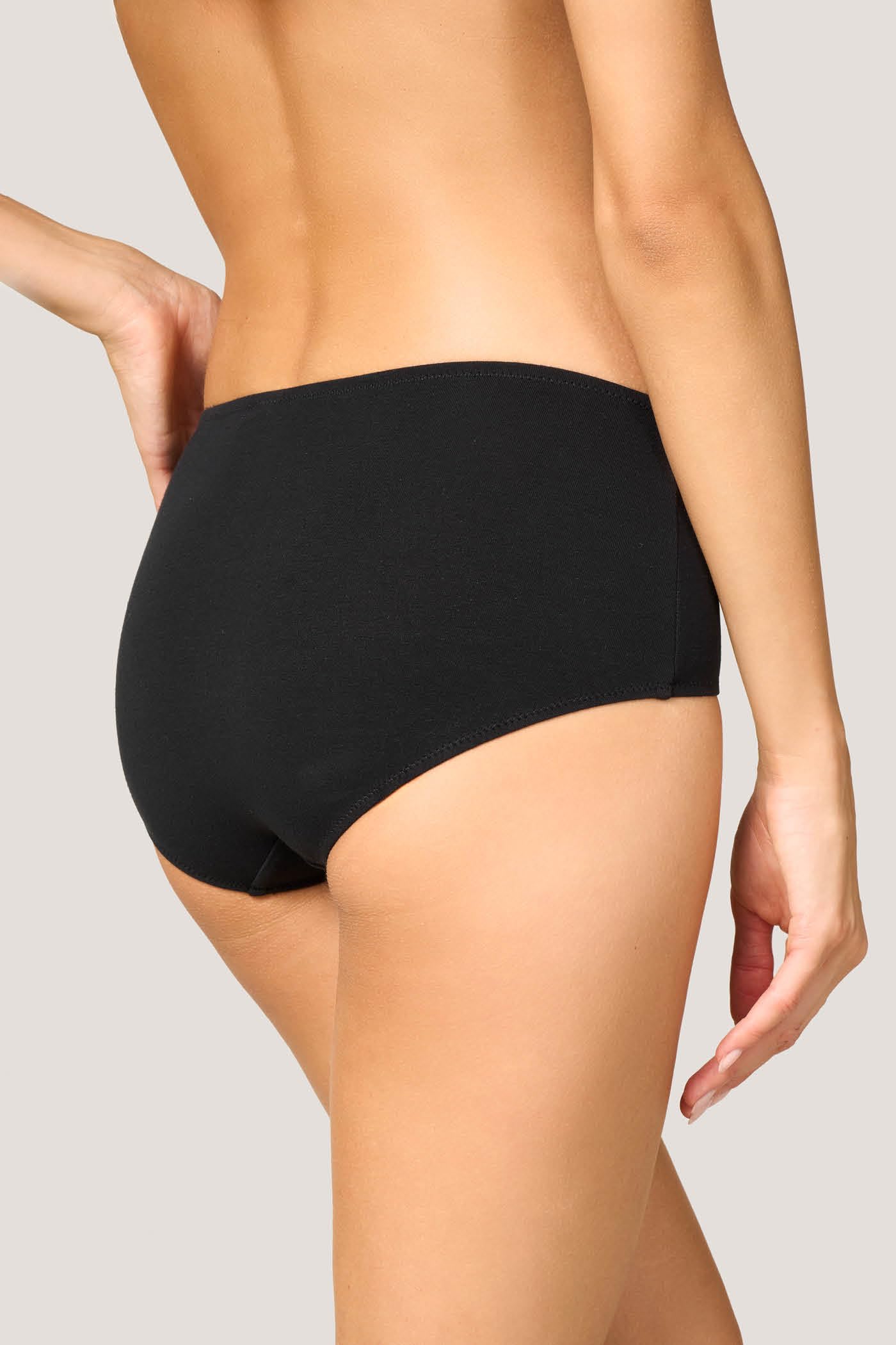 Goldenpoint culotte fianco alto donna cotone tinta unita