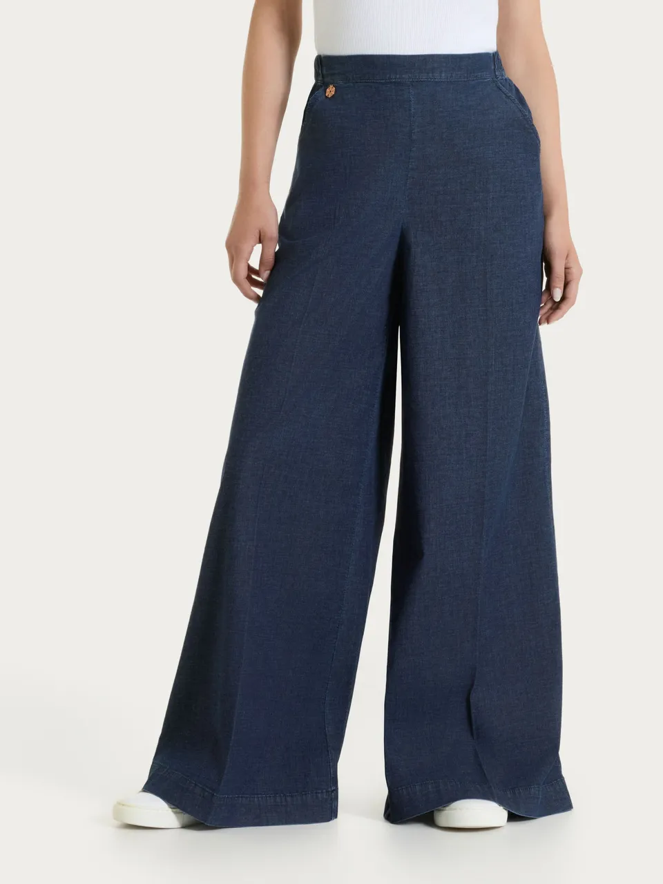 Ragno Super Denim jeans palazzo Dark Indigo cotone elasticizzato
