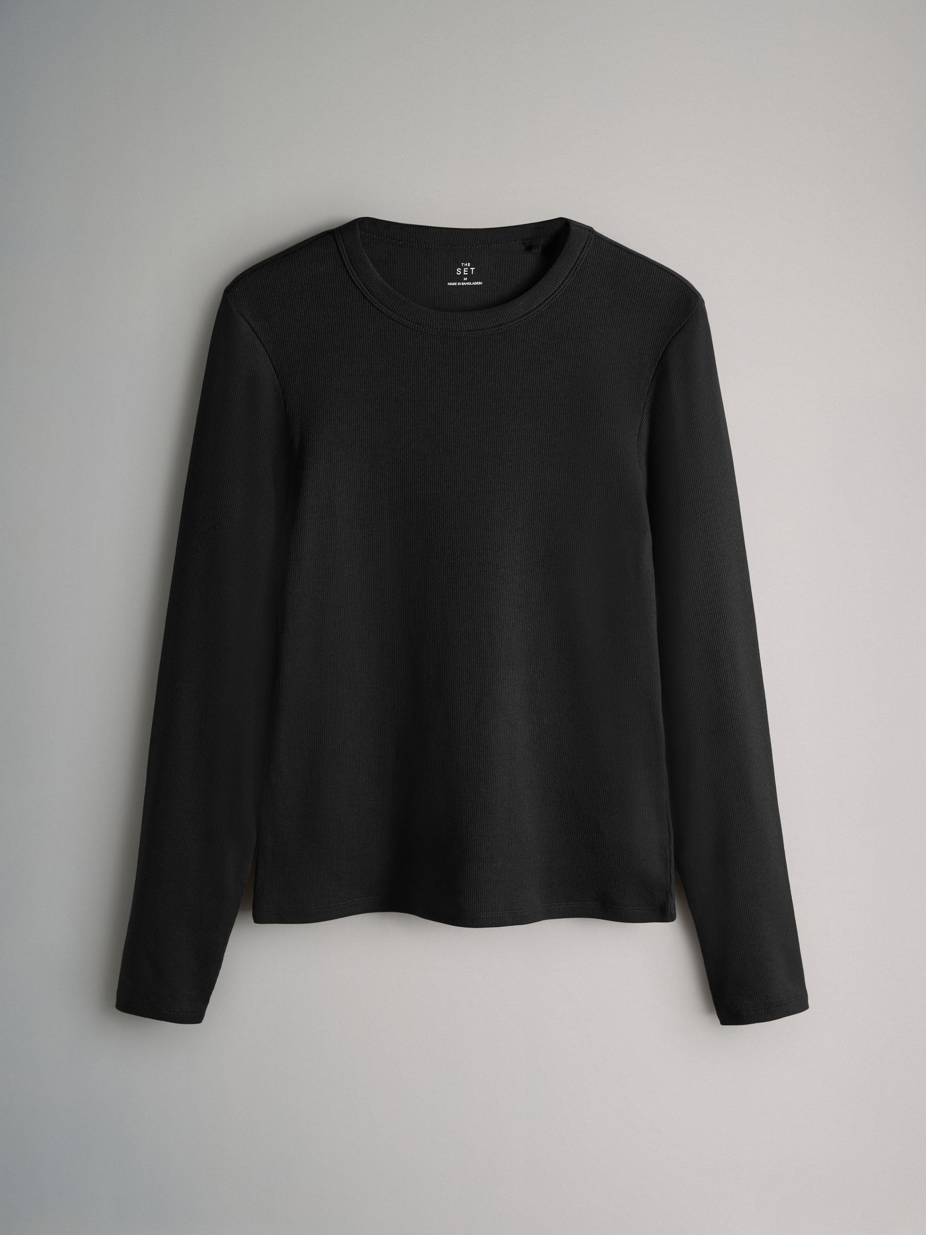 The Set magliette donna coste maniche lunghe confezione 4 pz