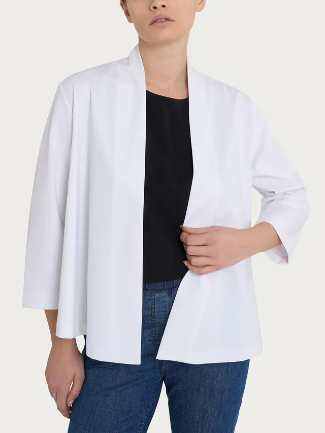 Ragno Compact Light Cardigan Aperto Bianco White
