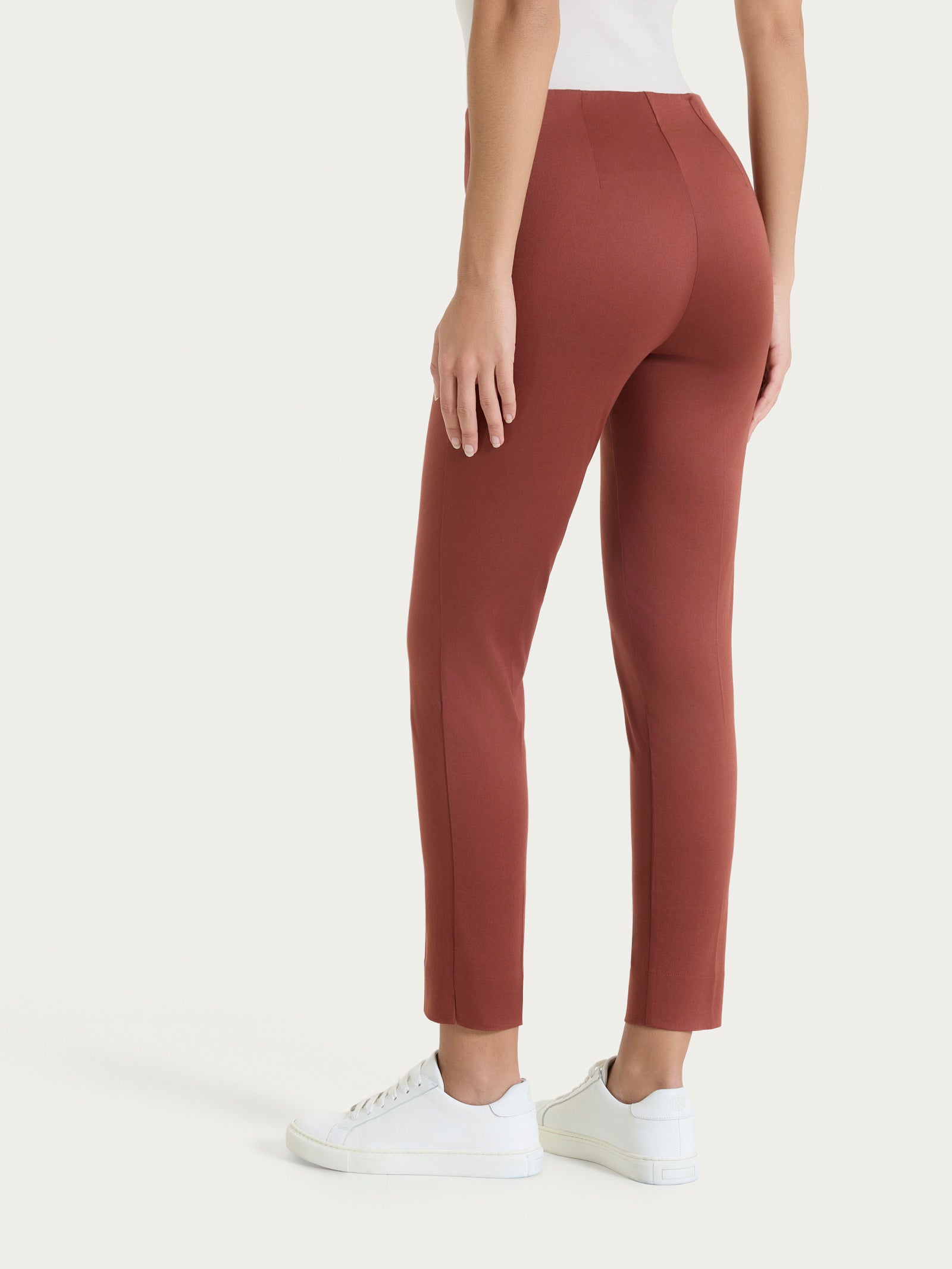 Ragno Satin Power Pantalone Capri Mogano Cotone
