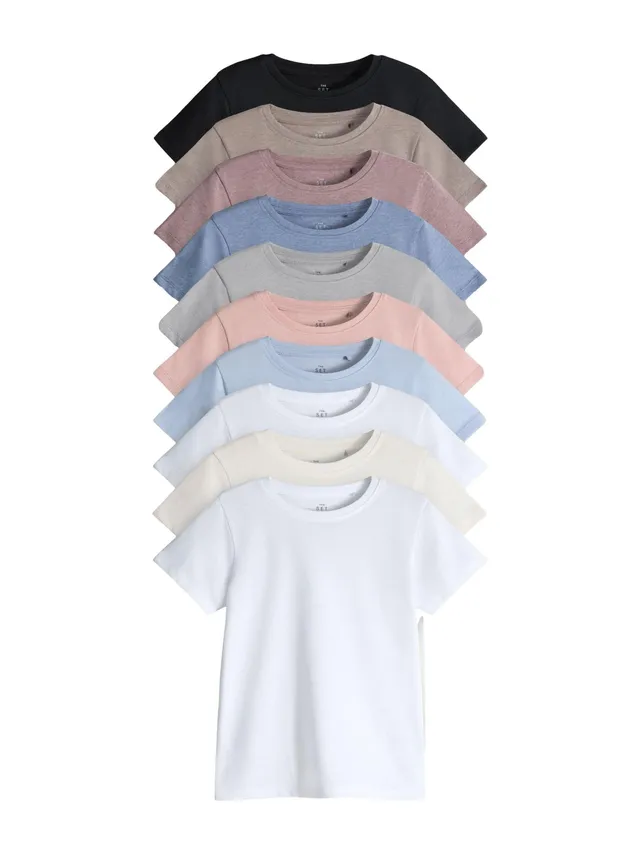 Geo Next The Set t-shirt bambina 13 anni pacco da 10 cotone