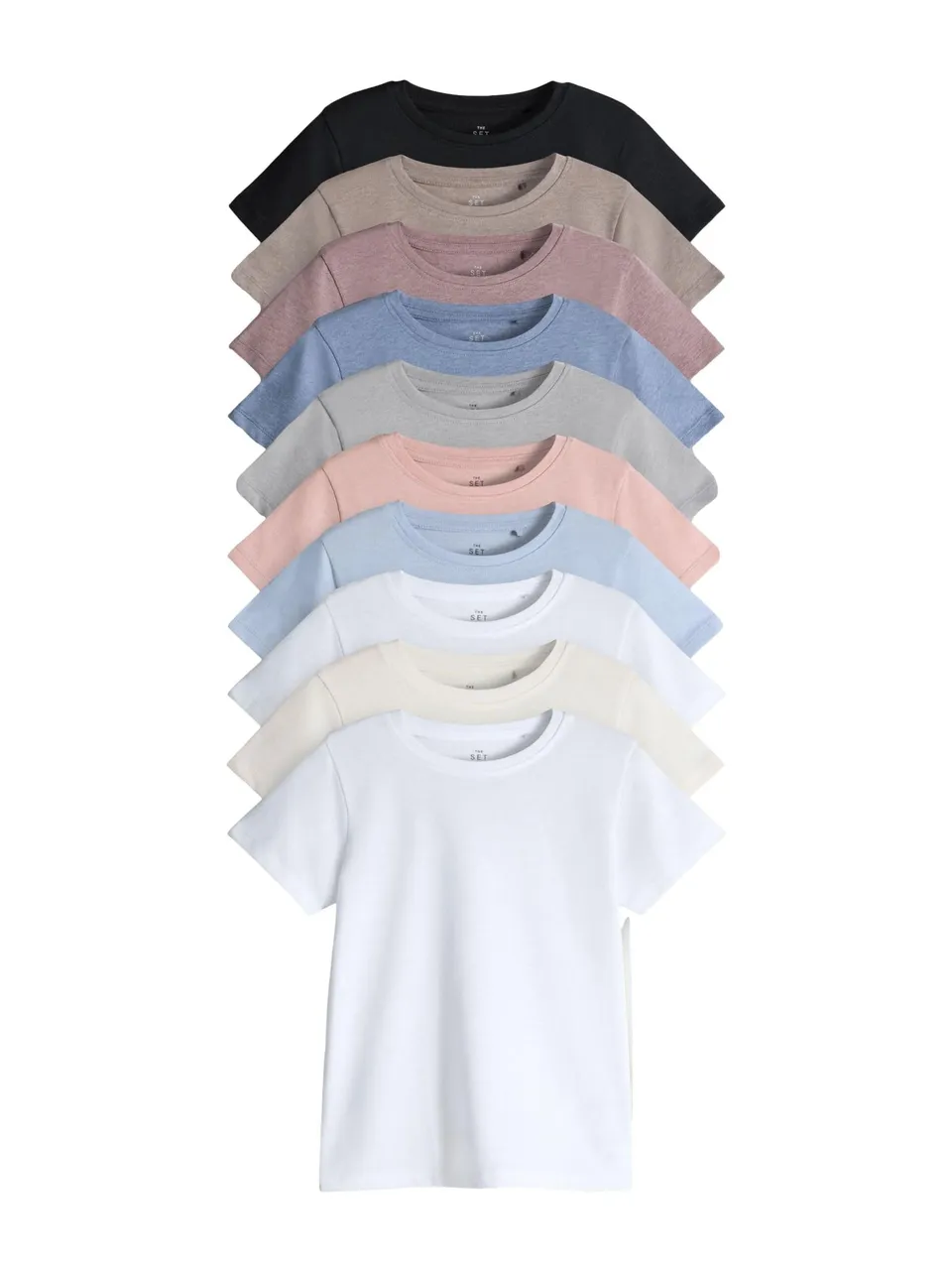 Geo Next The Set t-shirt bambina 13 anni pacco da 10 cotone