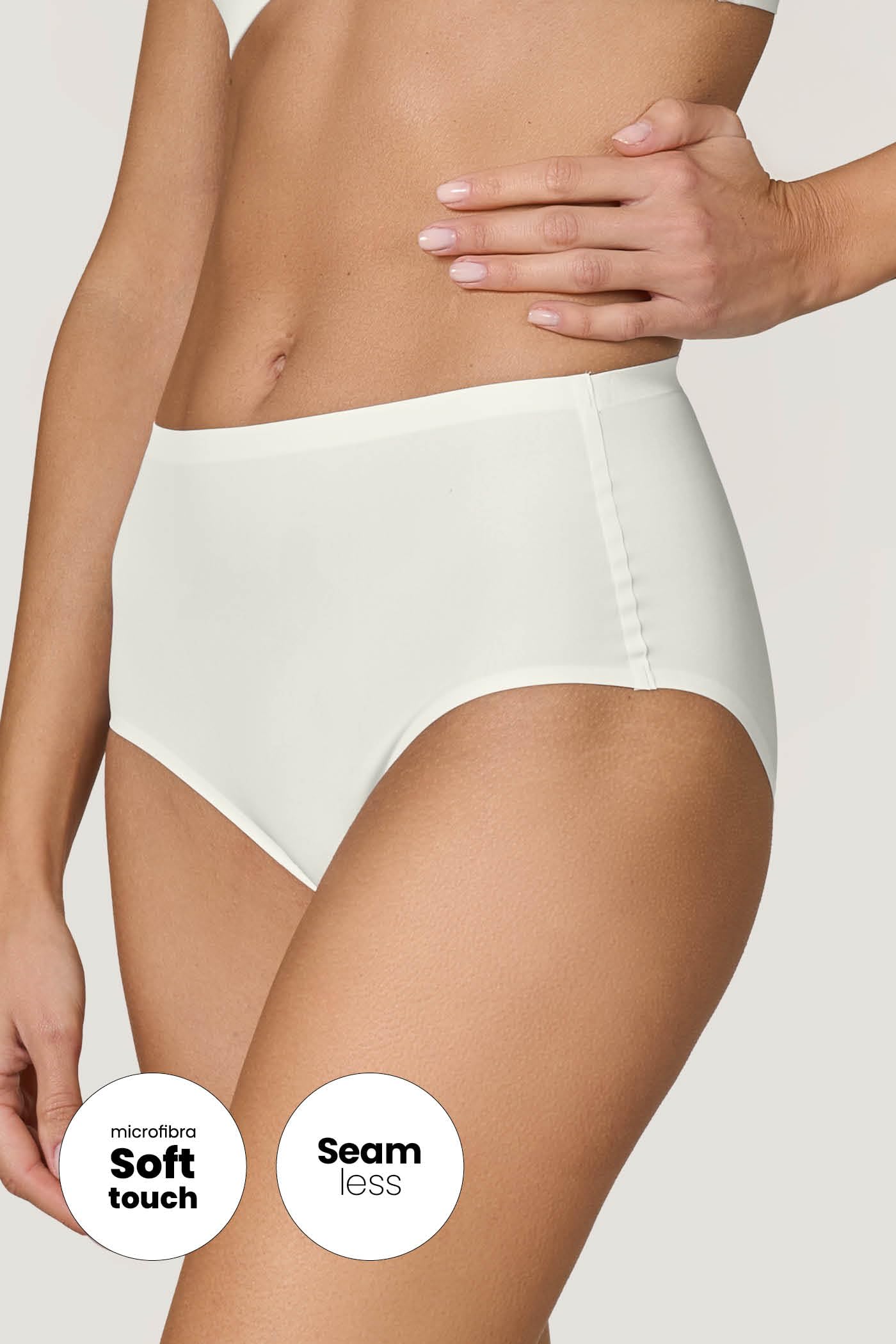 Goldenpoint Mutandina Fianco Alto Seamless Senza Cuciture