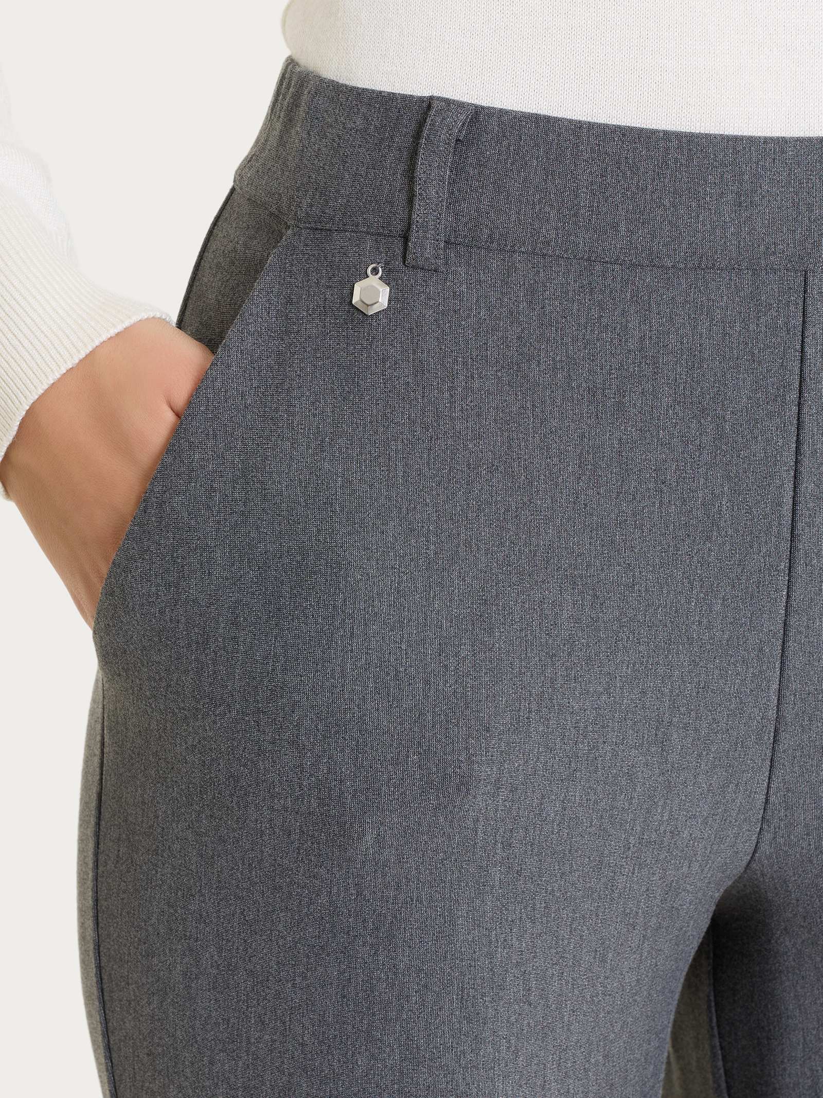 Ragno Compact Pantalone Ampio Ardesia Mel Tasche