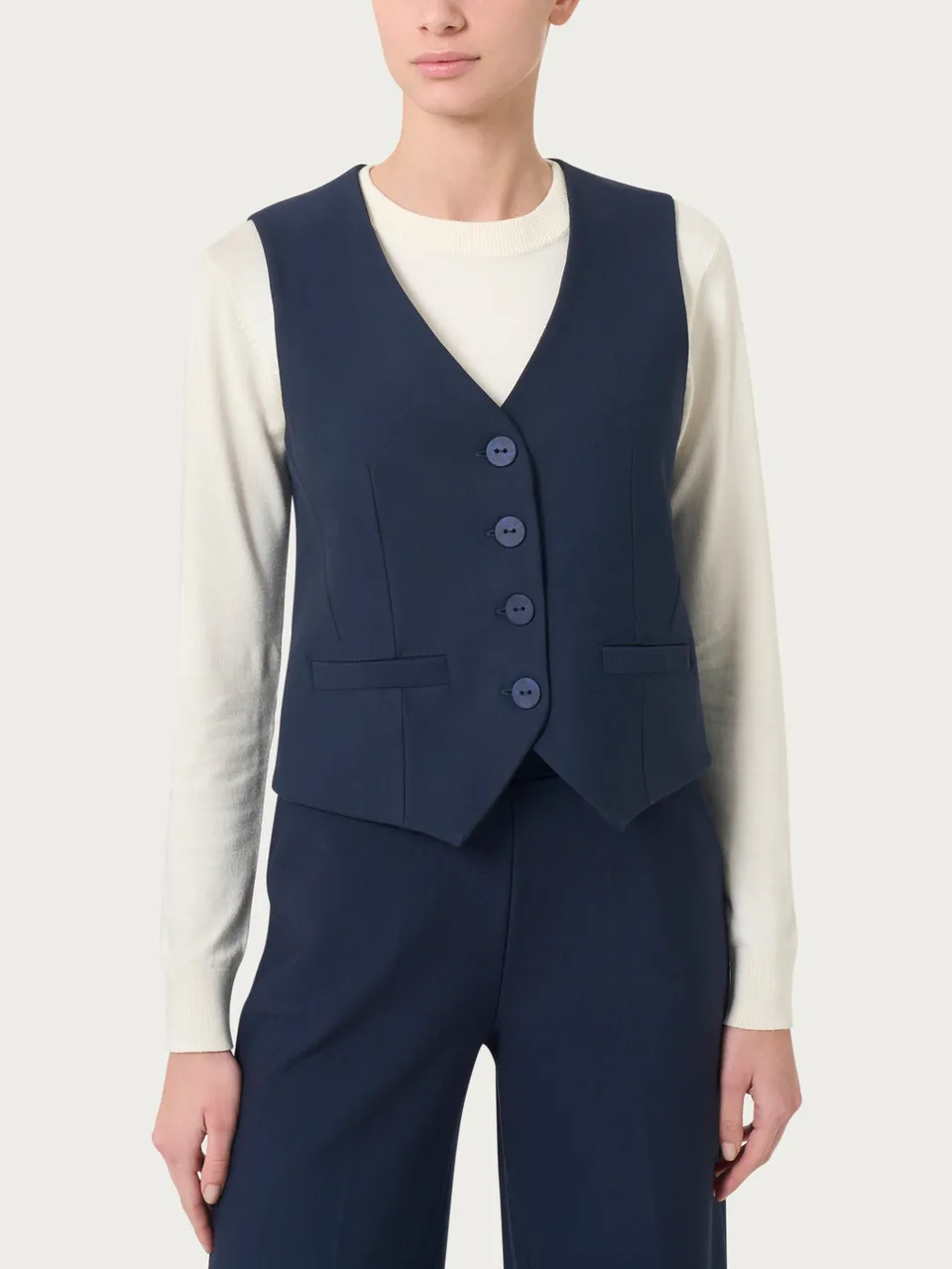 Ragno Compact Gilet 4 Bottoni persia donna elegante