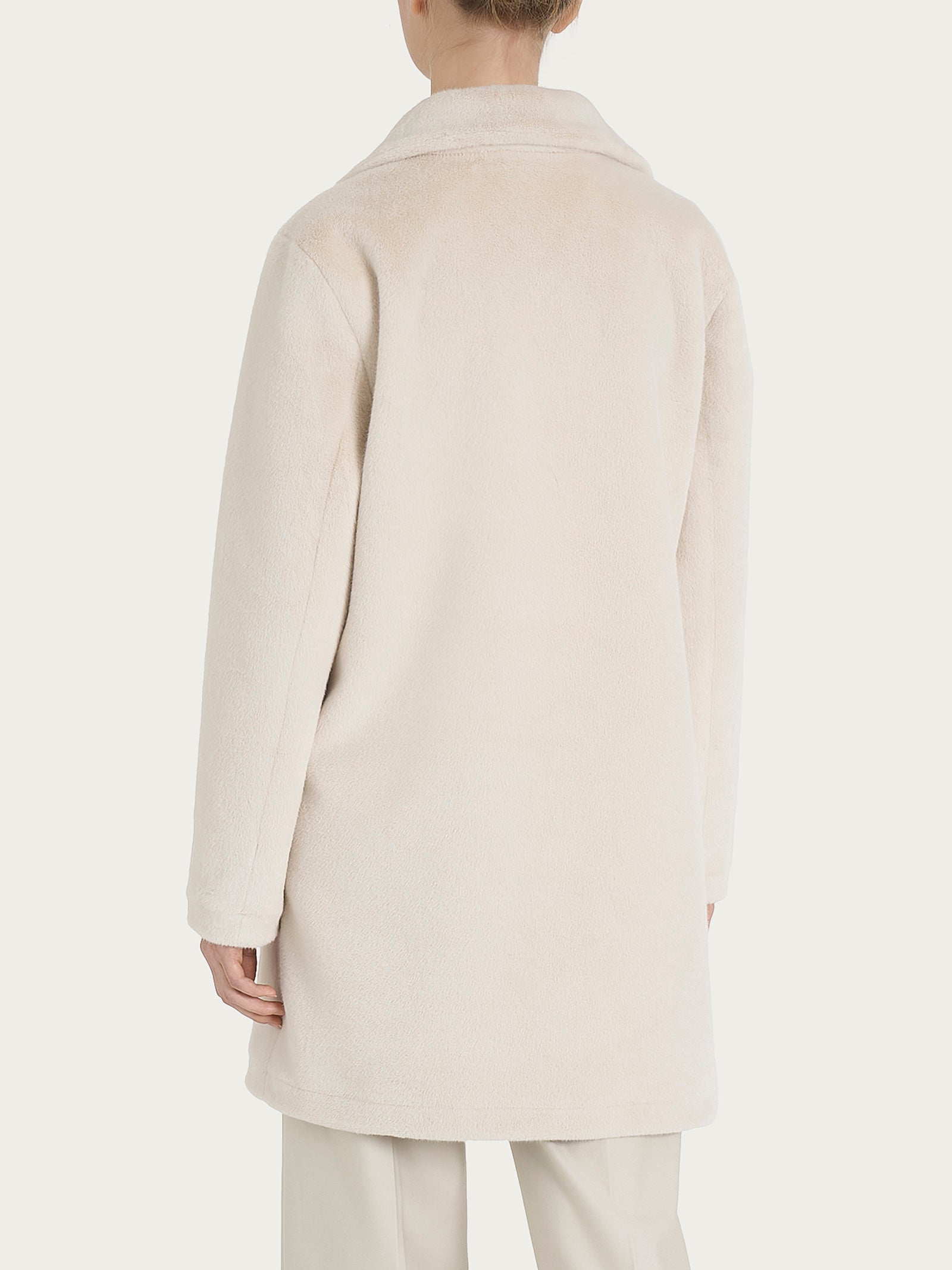 Ragno Comfort cappotto corto donna double-face champignon
