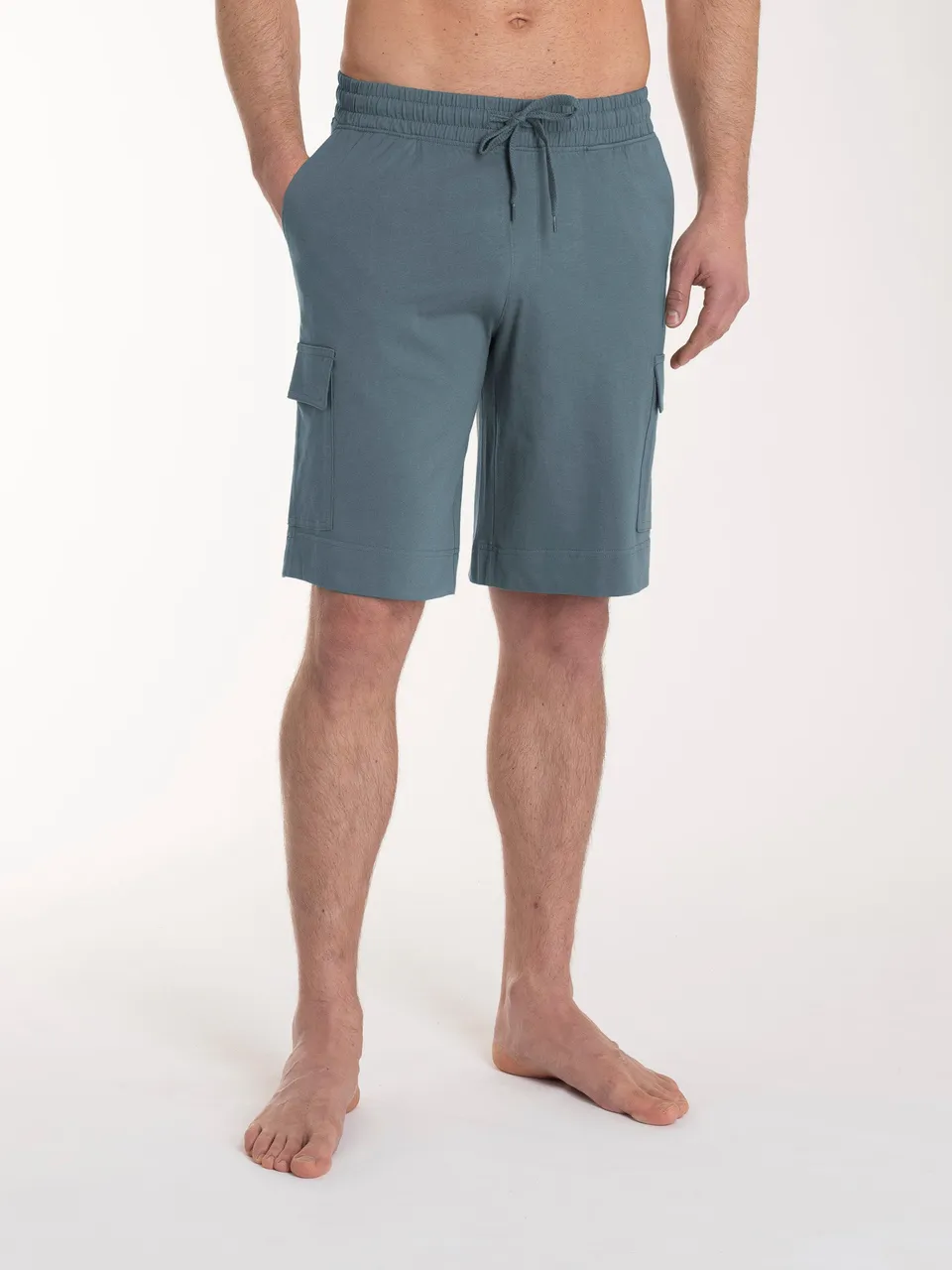 Ragno Jersey Cotone Bermuda Calzoncino Cargo Grigio Stormy