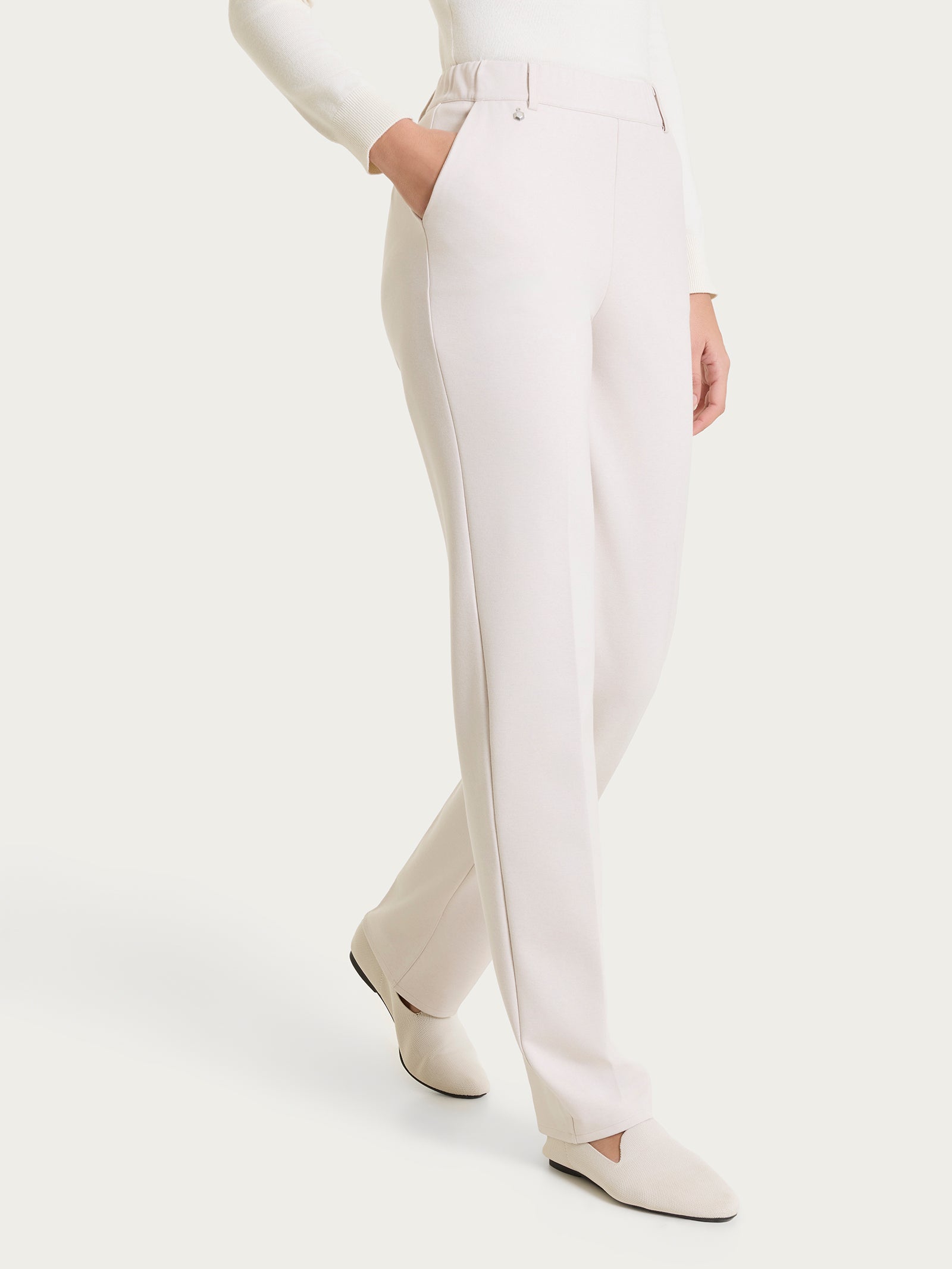 Ragno Gem pantalone dritto Champignon Cashmere Compact