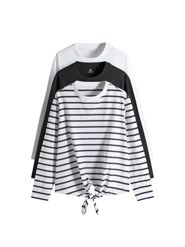 Next The Set T-Shirt Donna Manica Lunga Allacciatura da 3