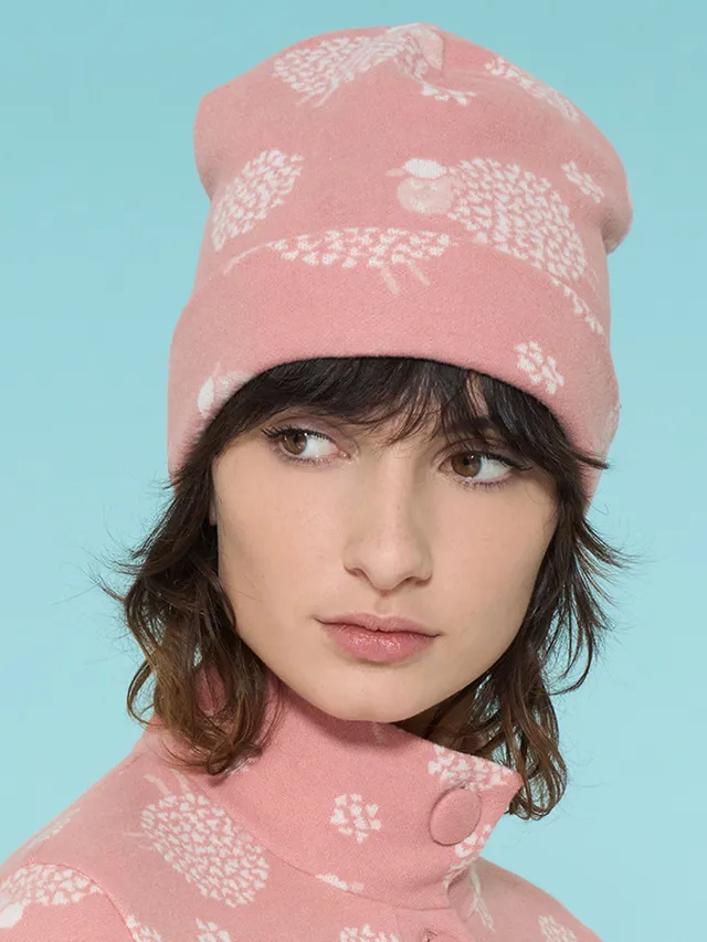 Ragno Jersey Cotone Cuffia Notte Pecorelle Pesco Pile Calda
