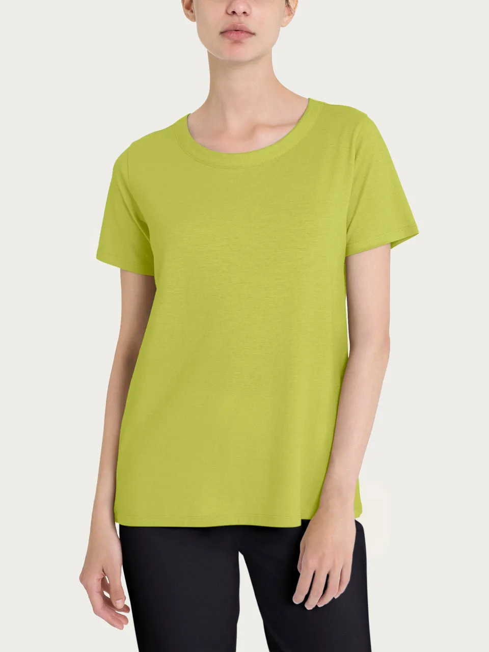 Ragno Maglietta Girocollo Grenoble Green in puro cotone