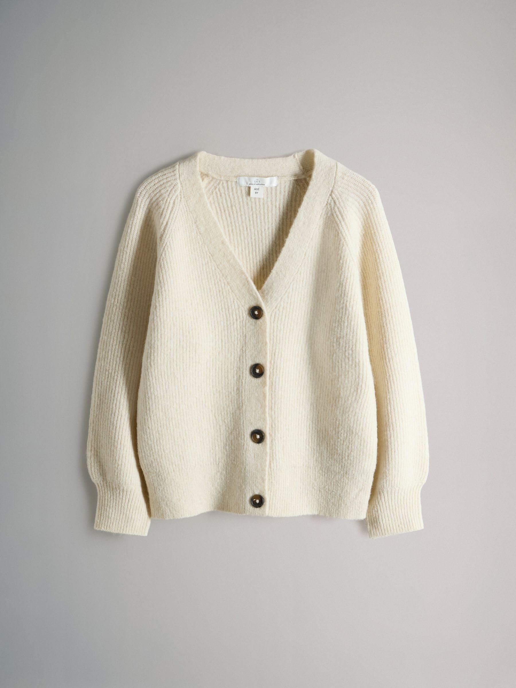 Next The Set cardigan bambina 2 pezzi maglia coste scollo V