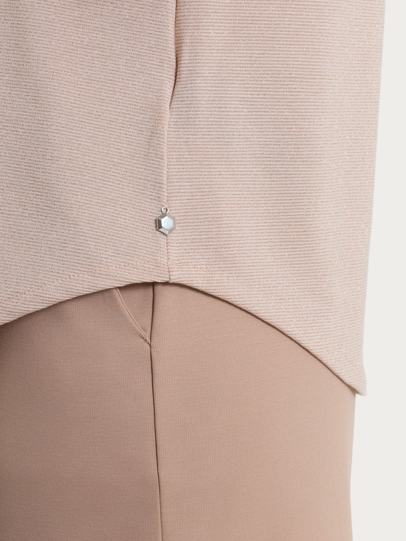 Ragno Summer Light Maglietta Kimono 3/4 Almond Peach lurex