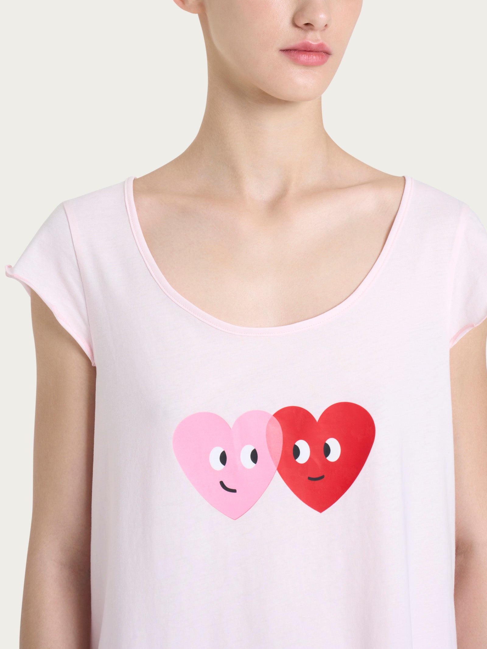 Ragno Jersey Cotone Pigiama corto donna Pink a Boo puro cotone
