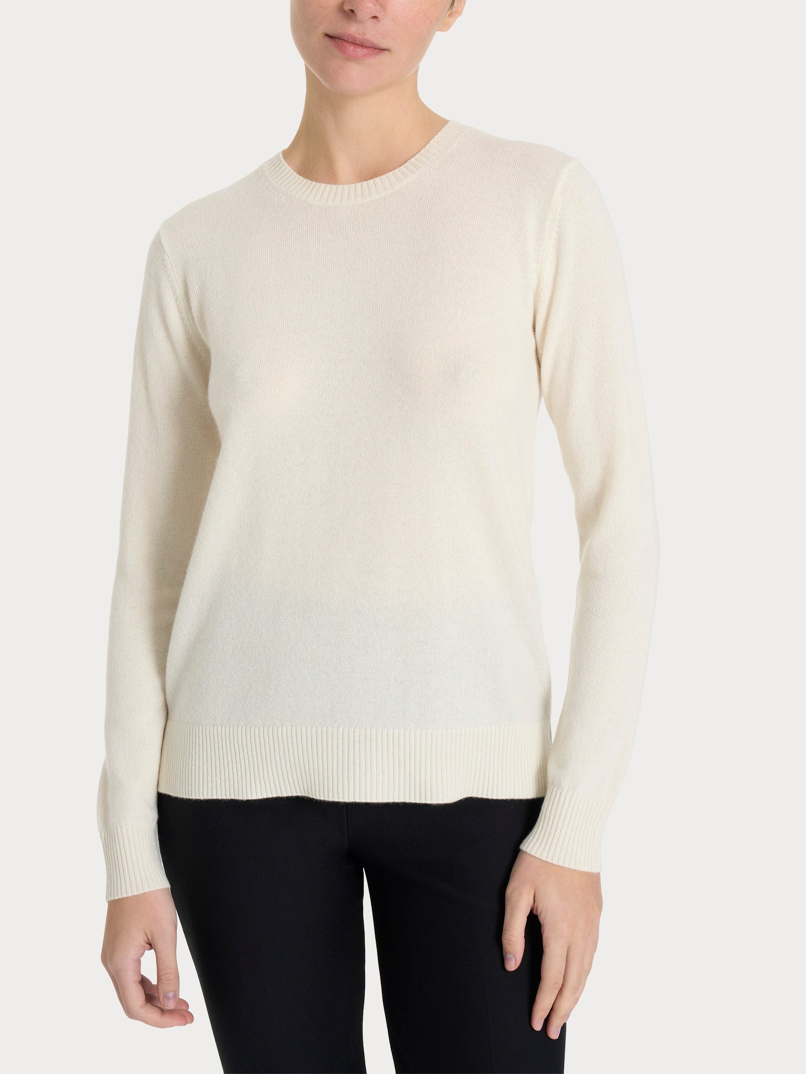 Ragno Merino Soft Maglia girocollo donna Avorio calda