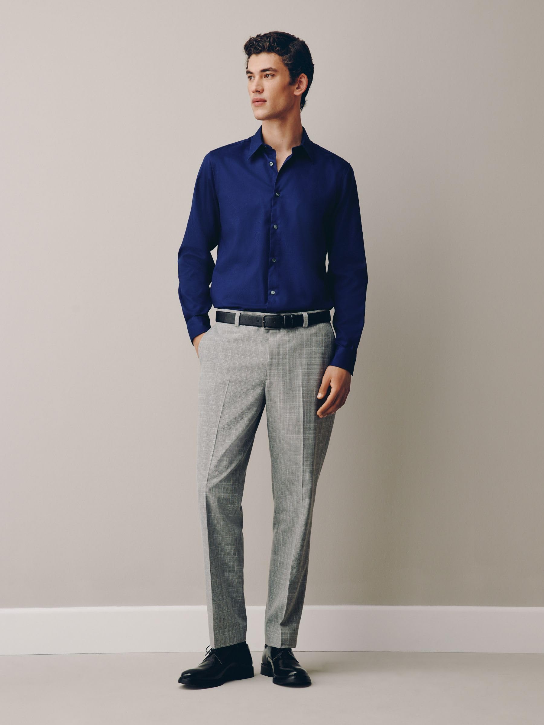 Next camicia elegante uomo regular cotone easy care