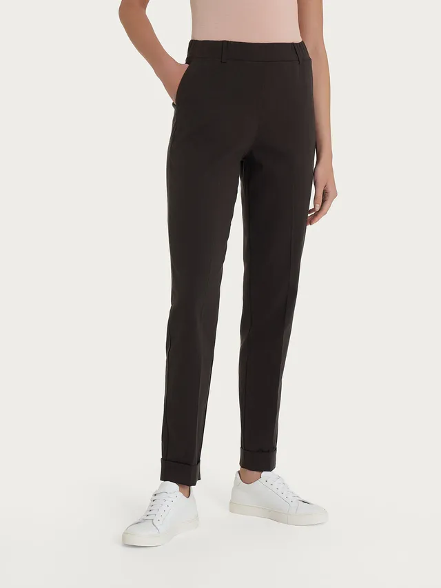 Ragno Super Natural pantaloni chino slim Chocolate Torte tencel