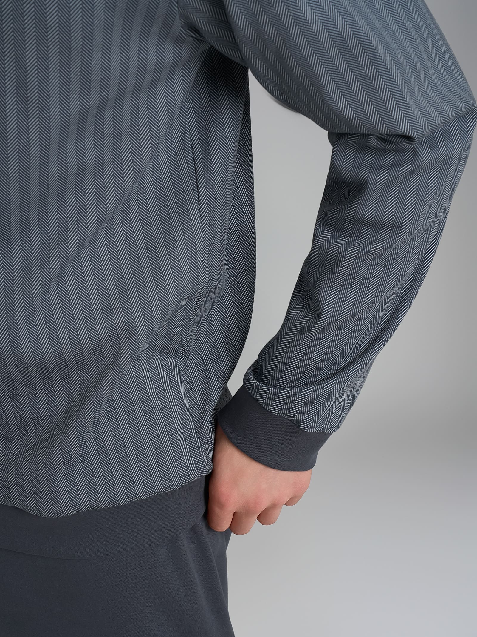 Ragno Sport Pigiama Lungo Scollo V Cotone Fant. Turbulence