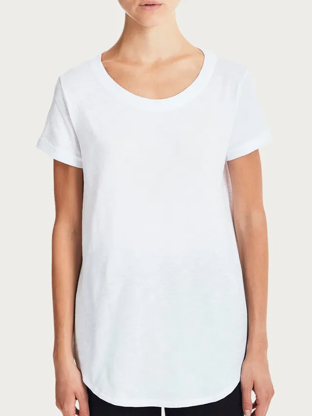 Ragno jersey slub t-shirt girocollo White cotone