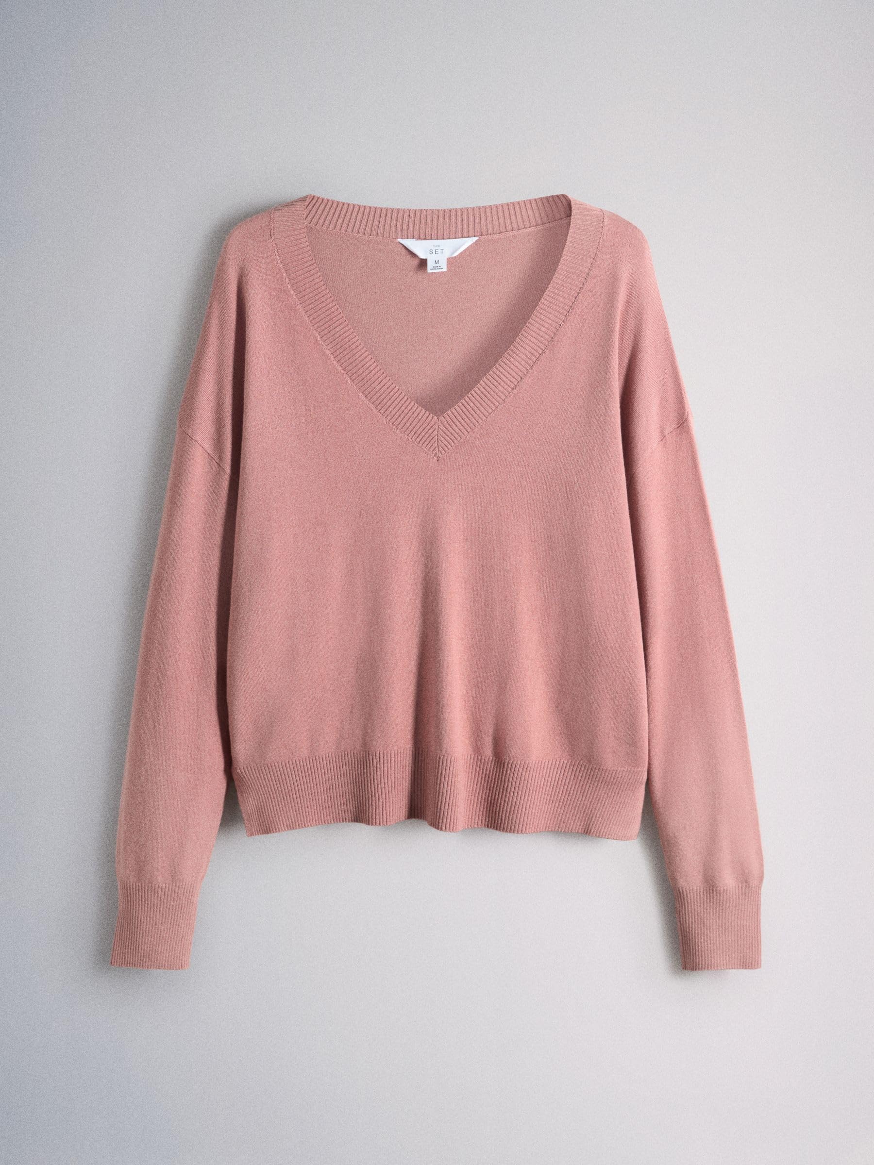 Geo Next The Set Maglione Donna Scollo a V Confezione 4 Pezzi Maglia Fine