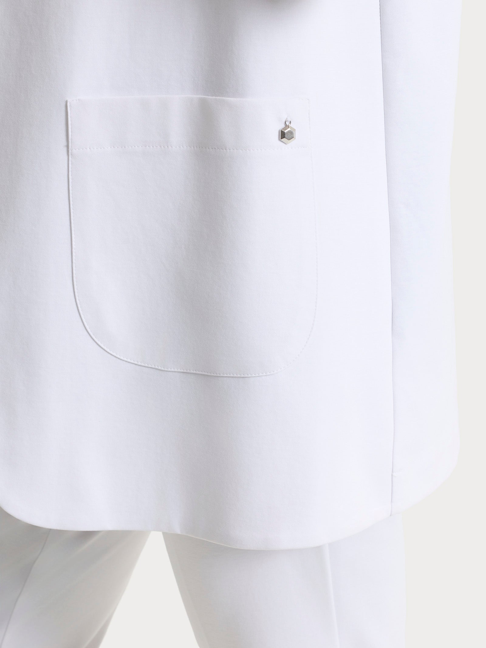 Ragno Compact Light Gilet aperto gilet bianco cotone