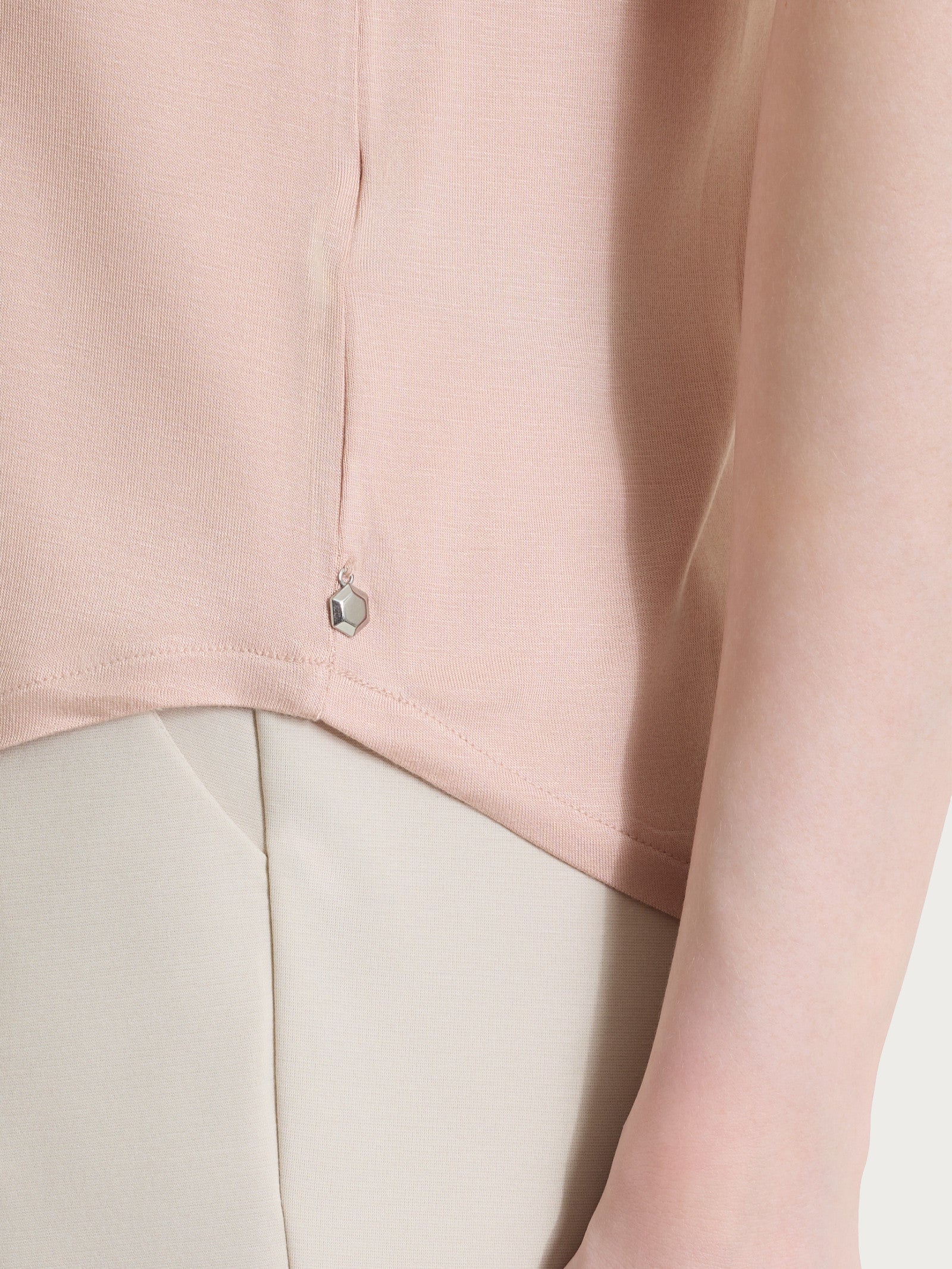 Ragno Viscosa Summer maglietta scollo V incrociato Cameo Rose fresca