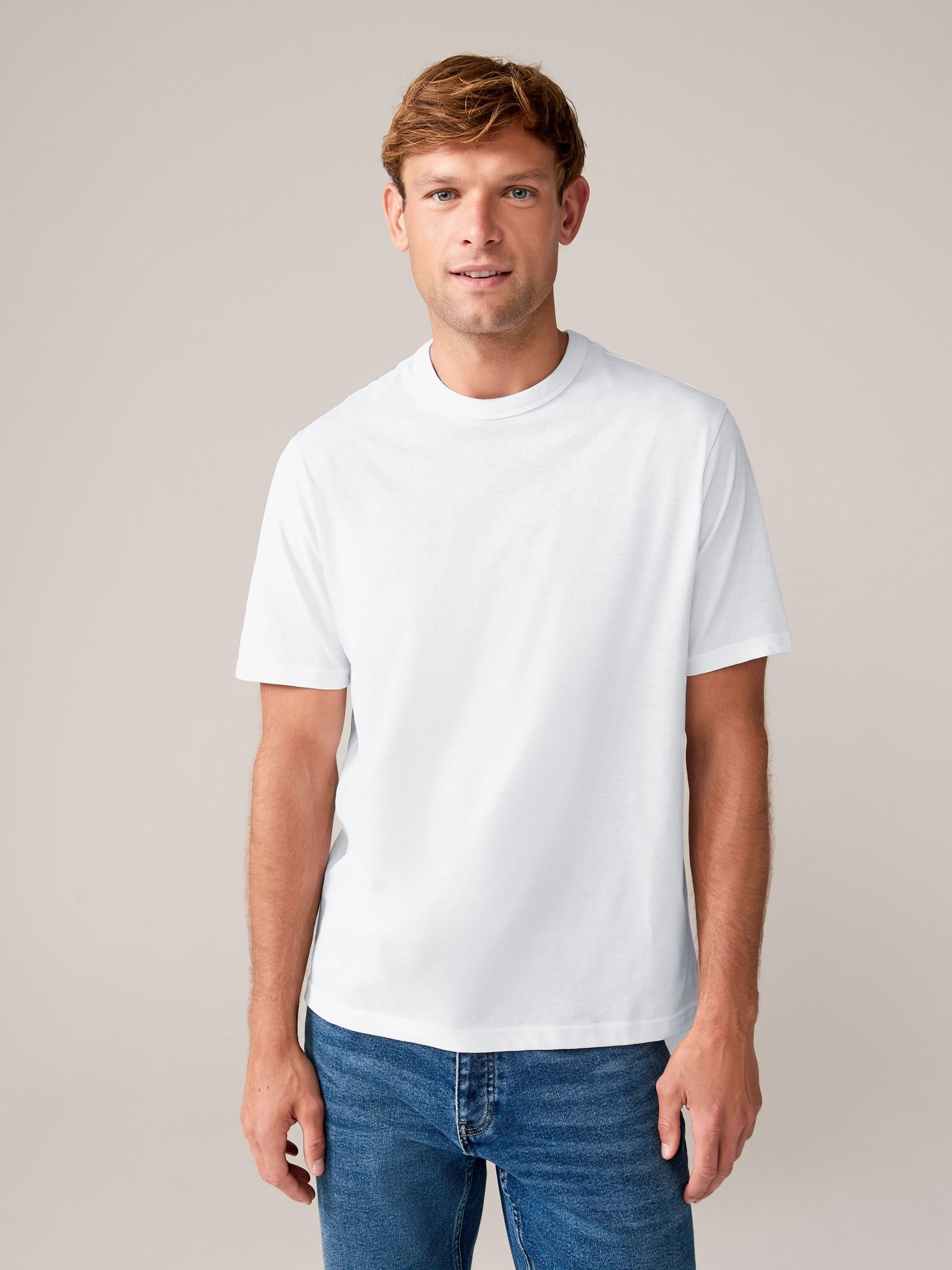 Next T-Shirt Girocollo Uomo Basic Confezione 4 Cotone