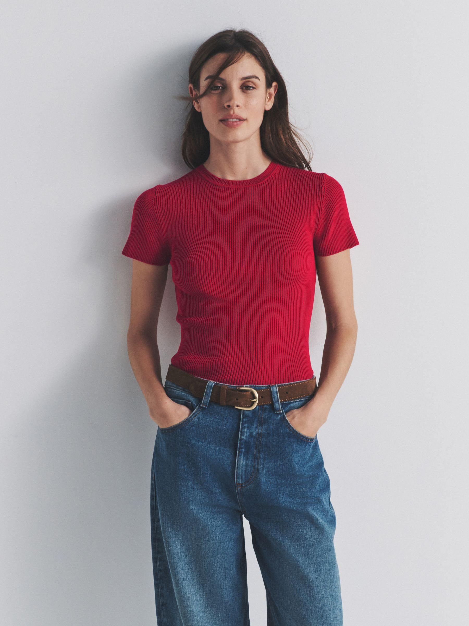 Geo Next The Set T-Shirt Donna Confezione da 3 Maglia a Coste