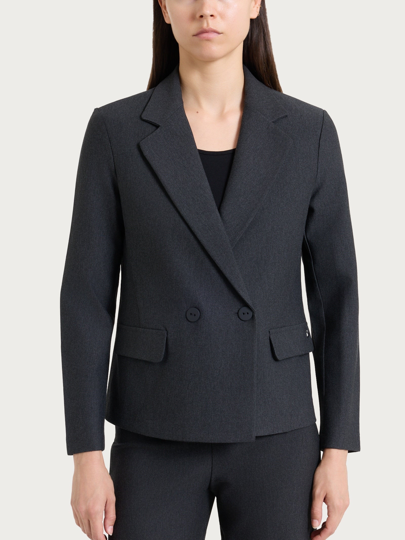 Ragno Compact Blazer Doppiopetto Donna Viscosa Oscuro