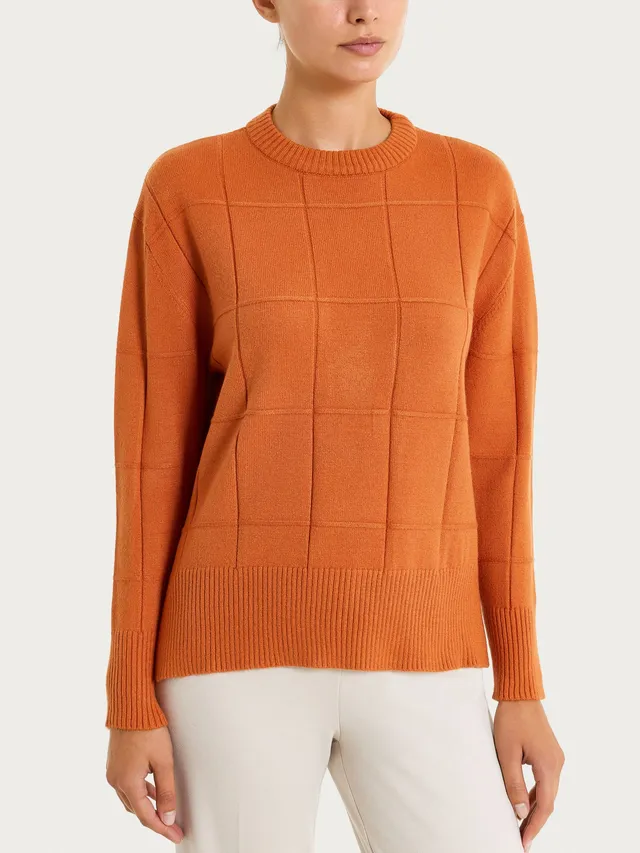 Ragno Super Soft maglia girocollo Rust morbida