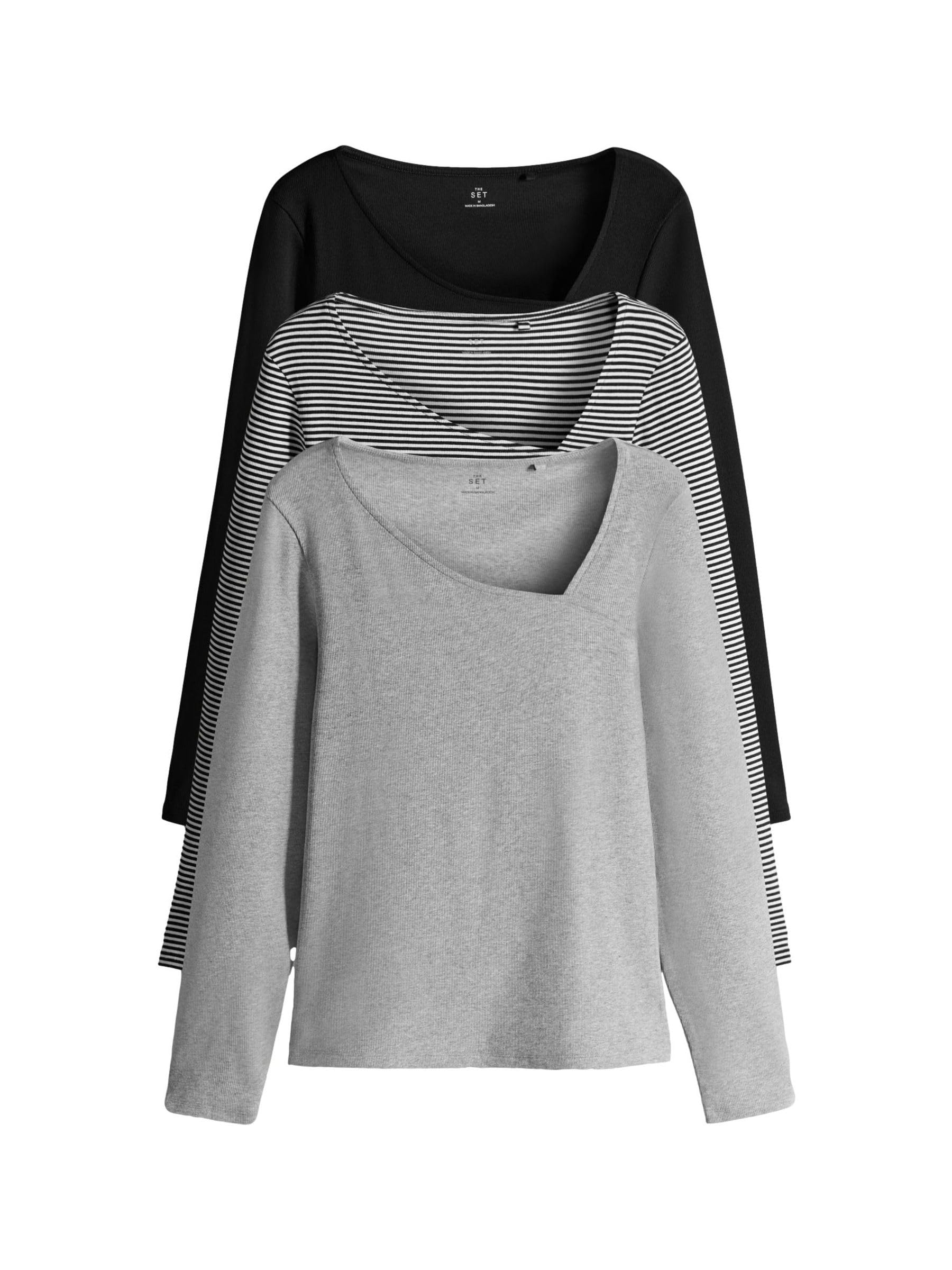 Next The Set maglietta donna coste maniche lunghe 3 pezzi