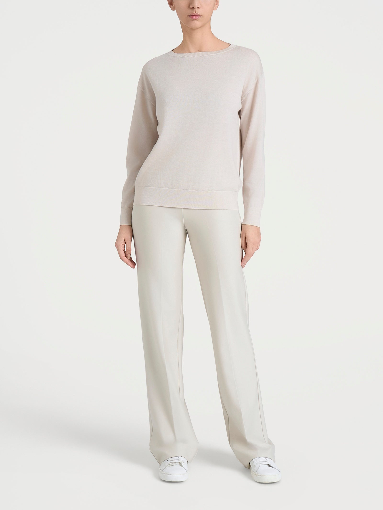 Ragno Merino Soft Maglia barchetta Champignon pura lana