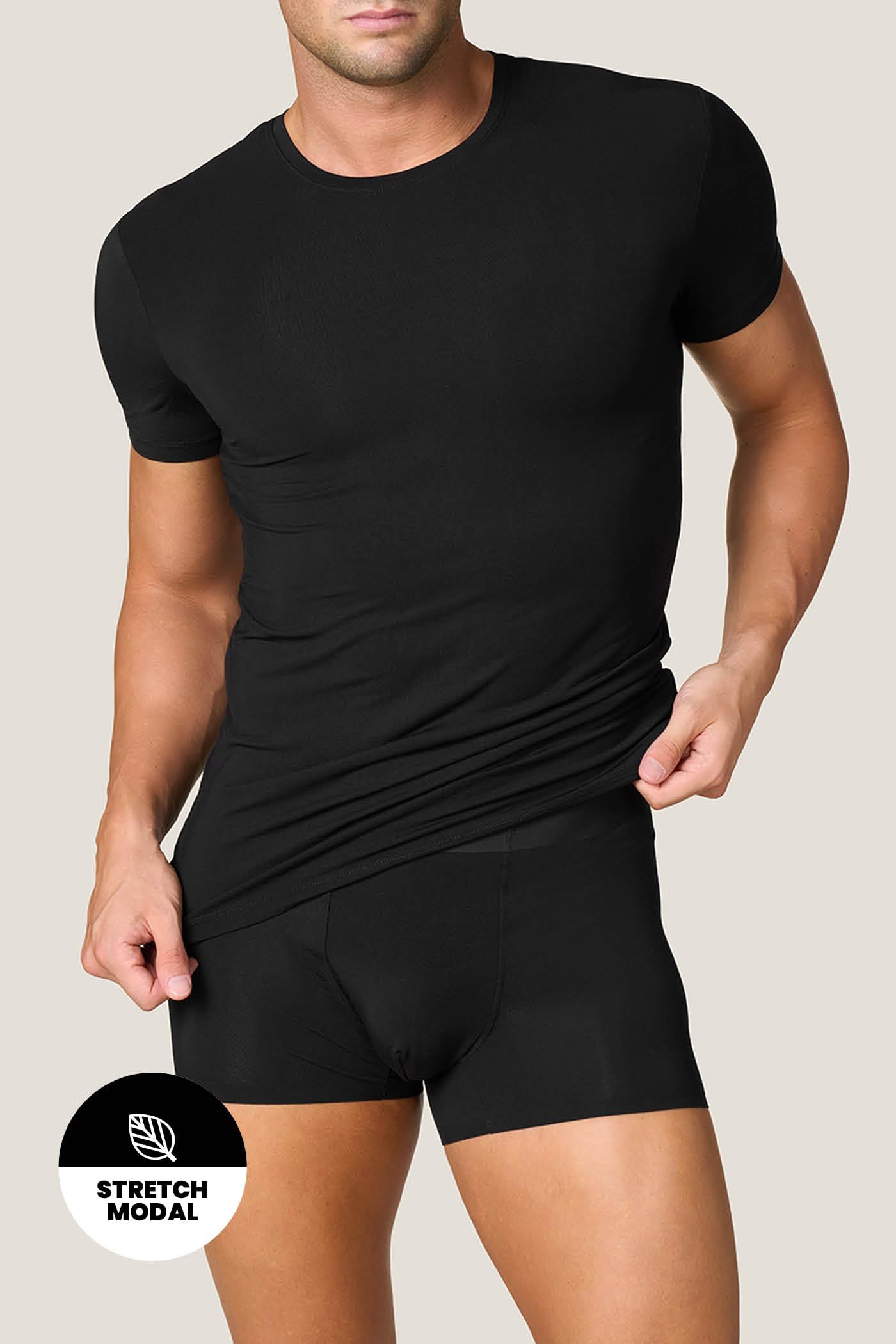 Goldenpoint Modal Stretch t-shirt girocollo cotone modal uomo