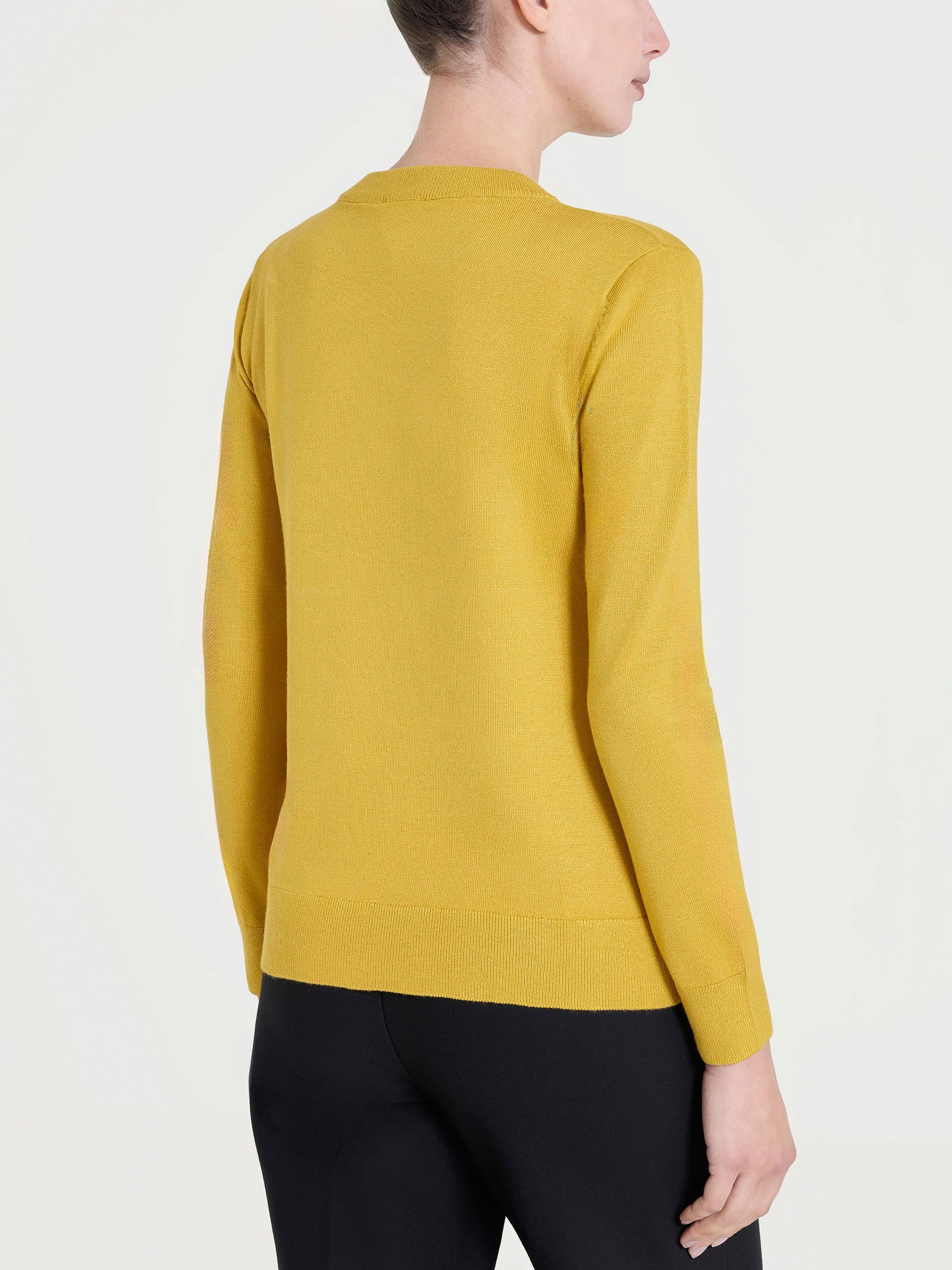 Ragno Four Seasons Girocollo Maglia Oil Yellow manica lunga