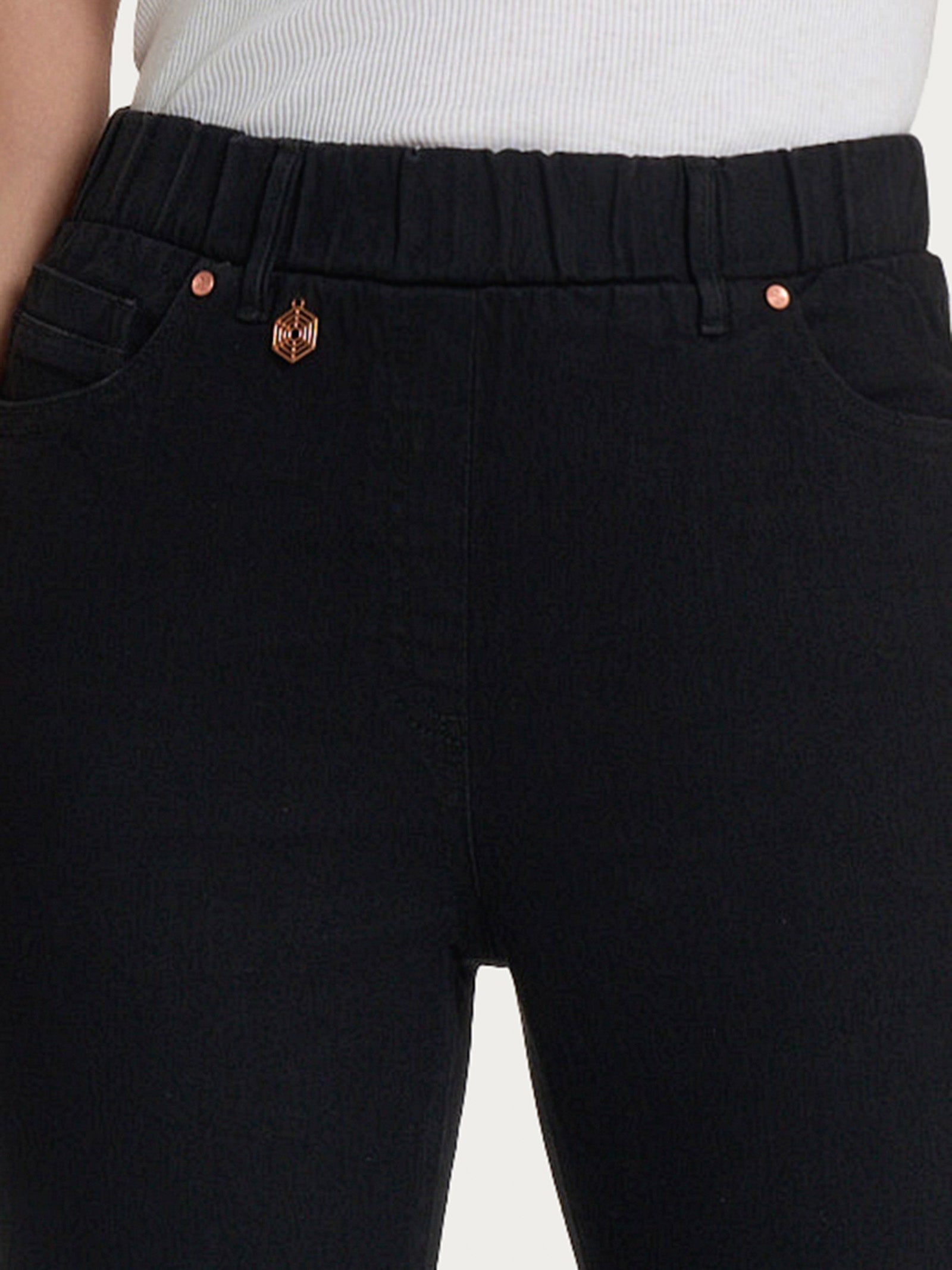 Ragno 4 Seasons Denim Jeans gamba dritta nero