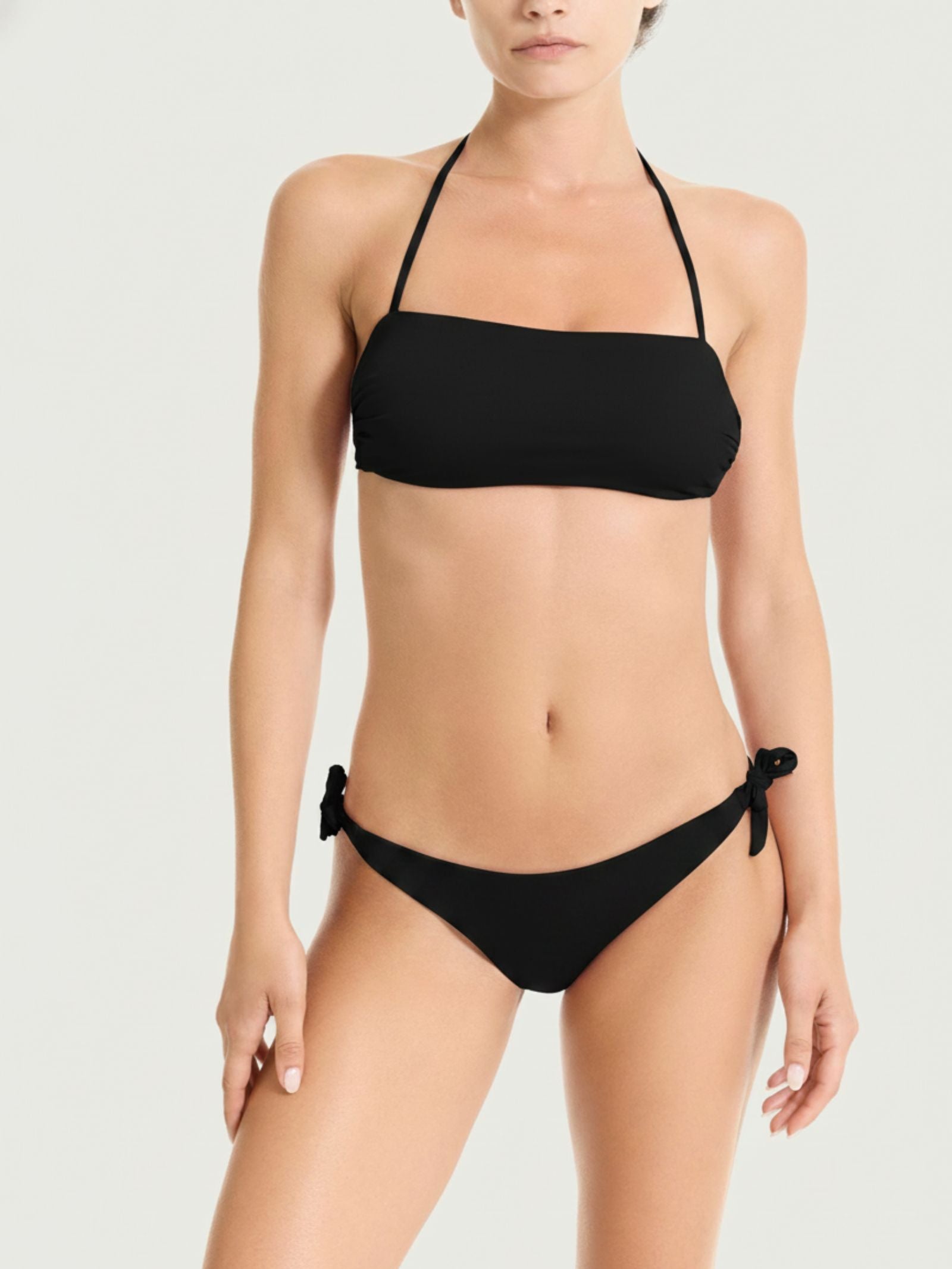 Ragno Invisible Reggiseno Fascia Mare Nero Microfibra Elastica