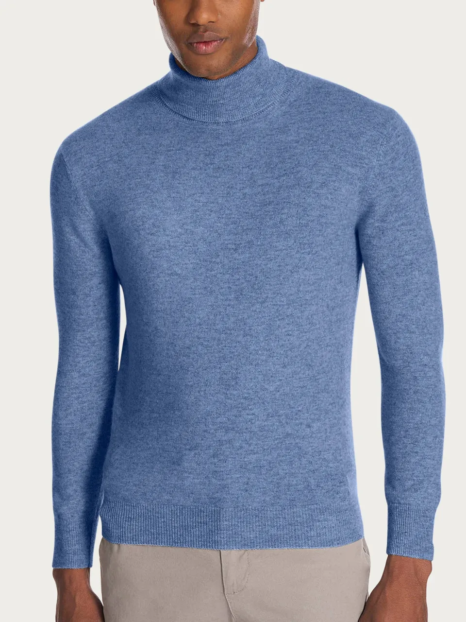 Ragno Cashmerino dolcevita uomo Delave Mel.