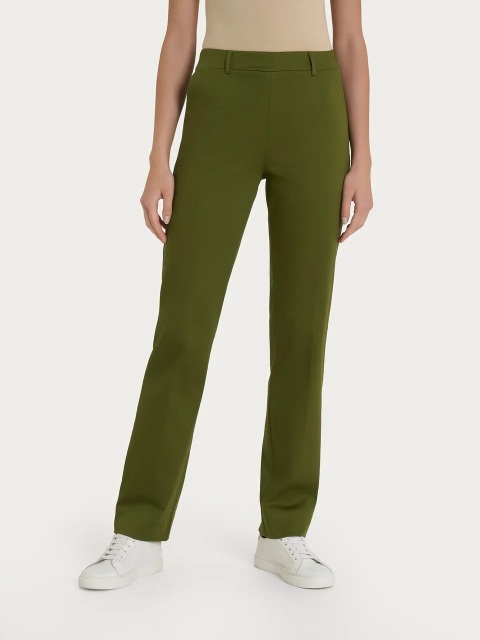 Ragno Satin Power Pantalone Dritto Sphagnum Cotone