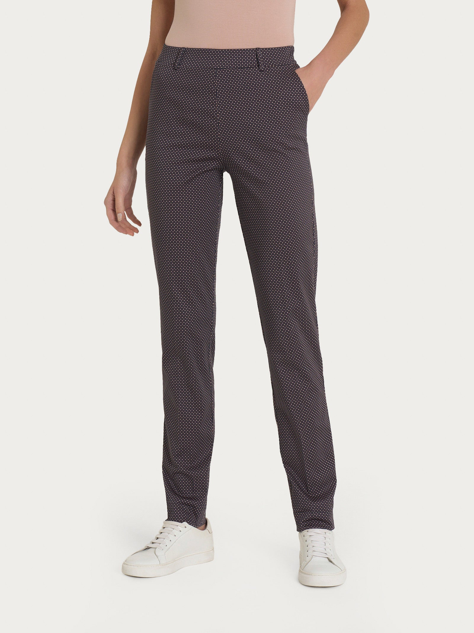 Ragno Satin Power The Chino Pantaloni Slim Warm Taupe Cotone