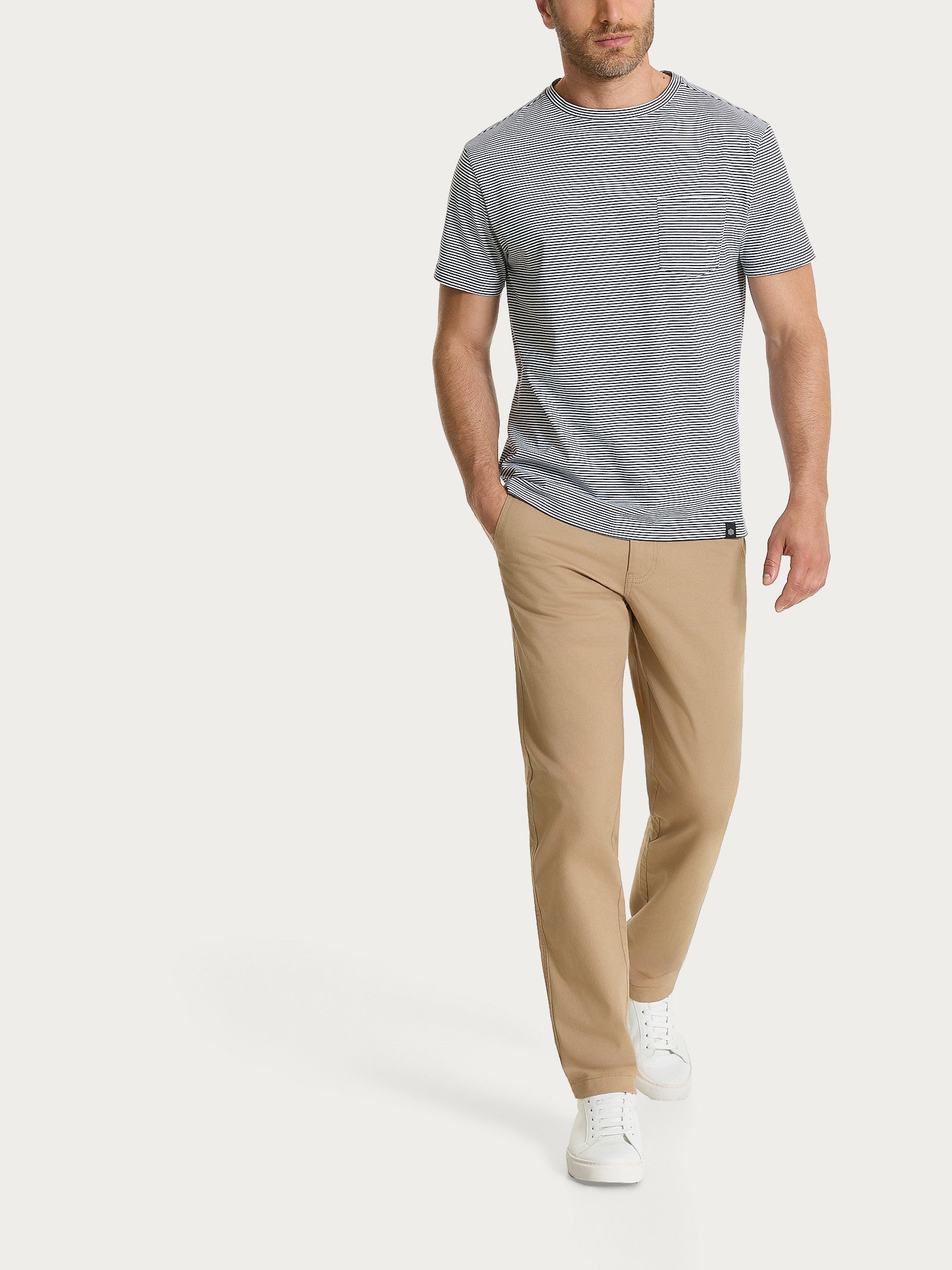 Ragno Heavy Duty T-shirt cotone micro righe Outer Space