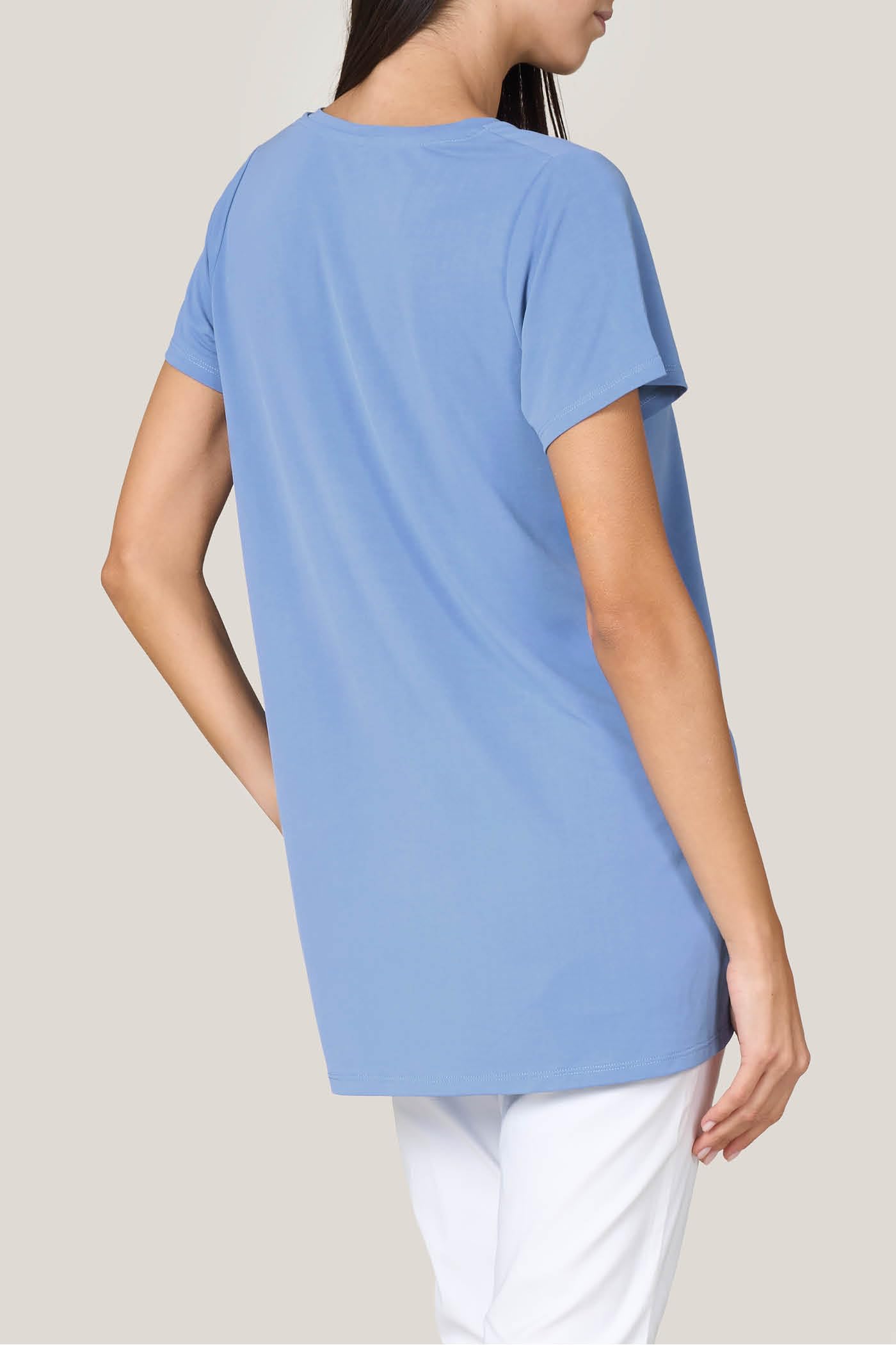 Goldenpoint Maglia Scollo a V Manica Corta Over Misto Modal