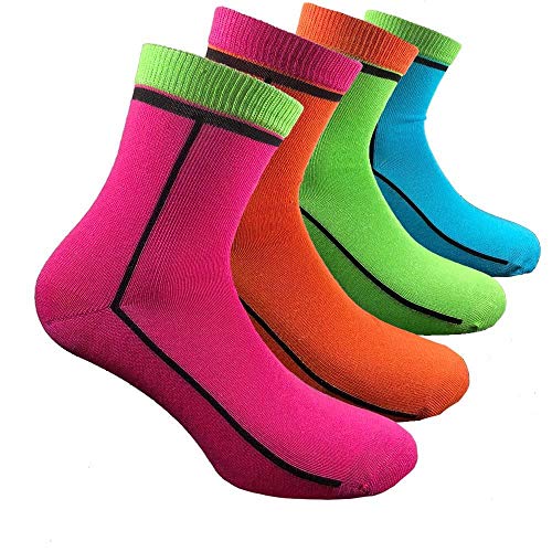 Lady C Ciocca calzini donna corti cotone caldo 4 paia fiori