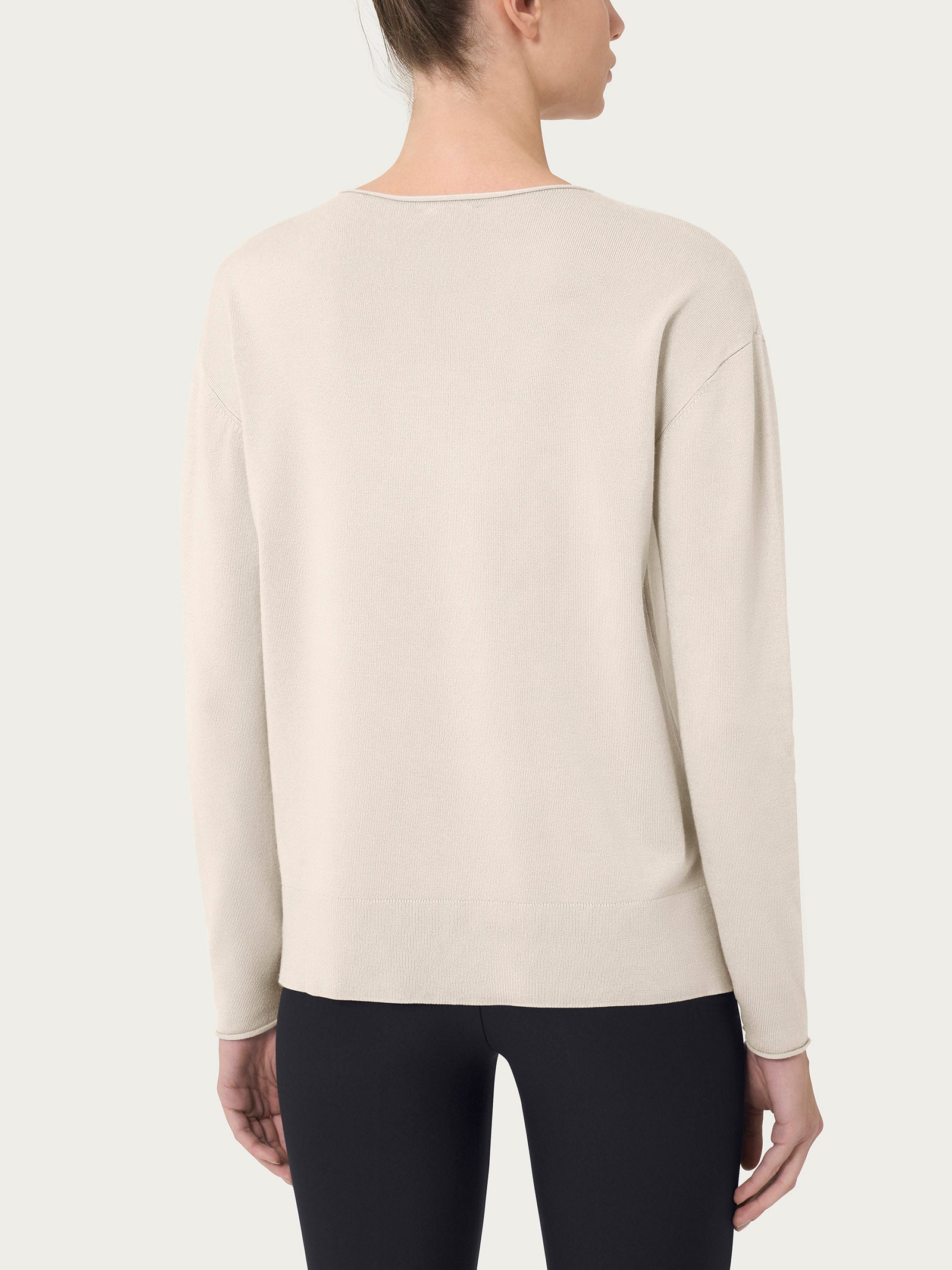 Ragno Four Seasons Asimmetrica maglia Champignon girocollo soft