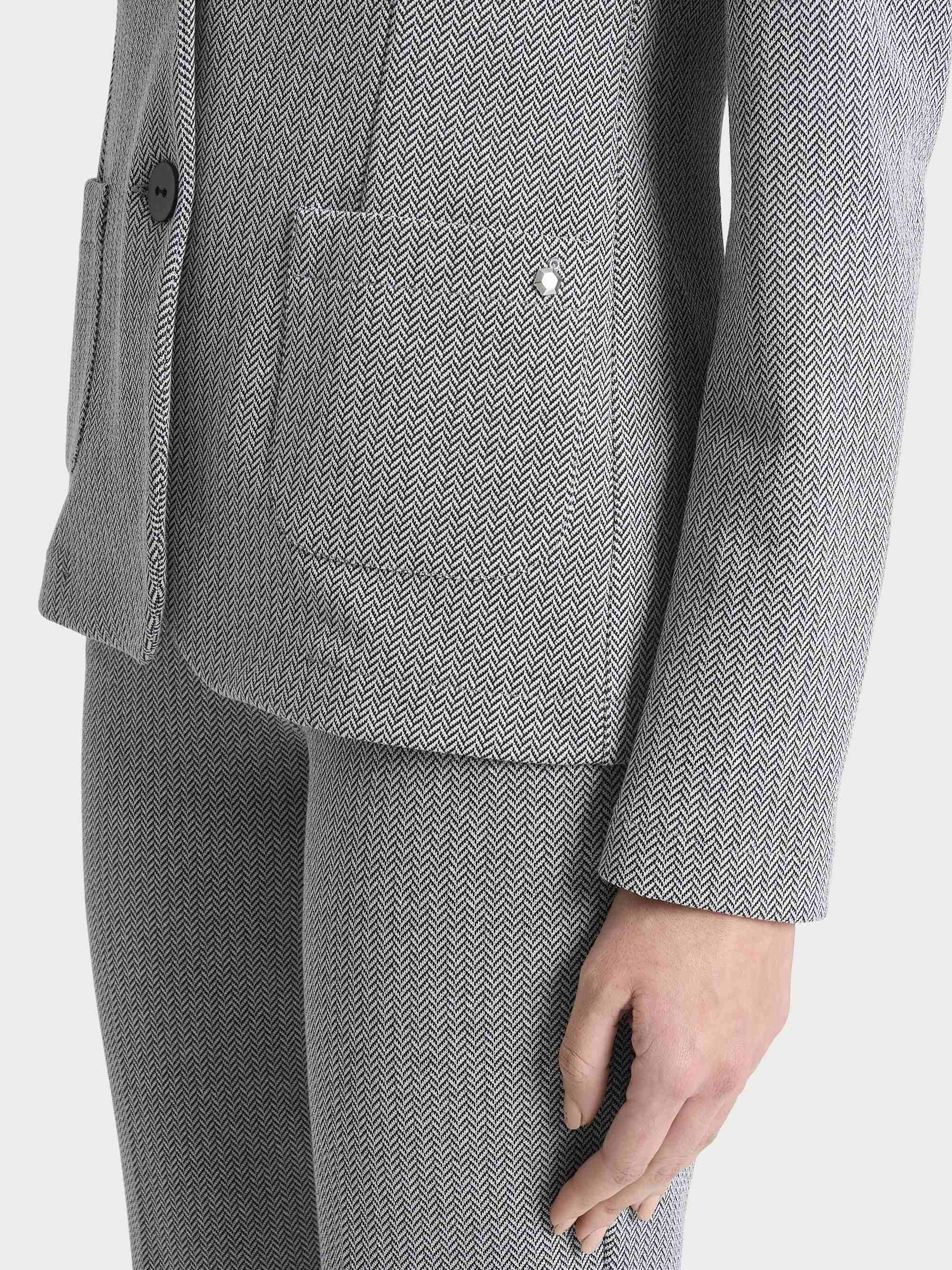 Ragno Compact Blazer spina pesce donna Fant.Nero
