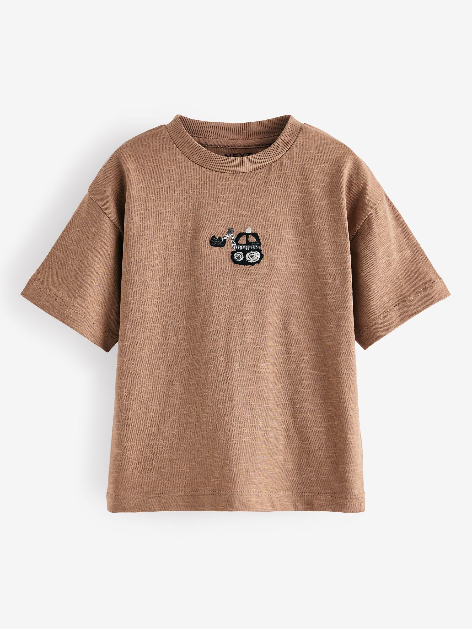 Next T-shirt girocollo cotone 4 pezzi stampe miste