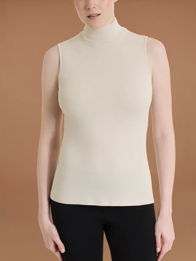 Ragno Thermo Cotton Smanicato Collo Alto Champignon Cotone