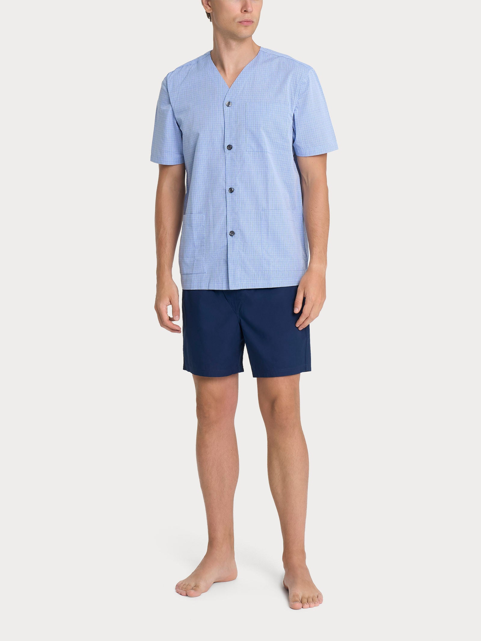 Ragno Jersey Cotone Pigiama Corto Aperto Heather cotone